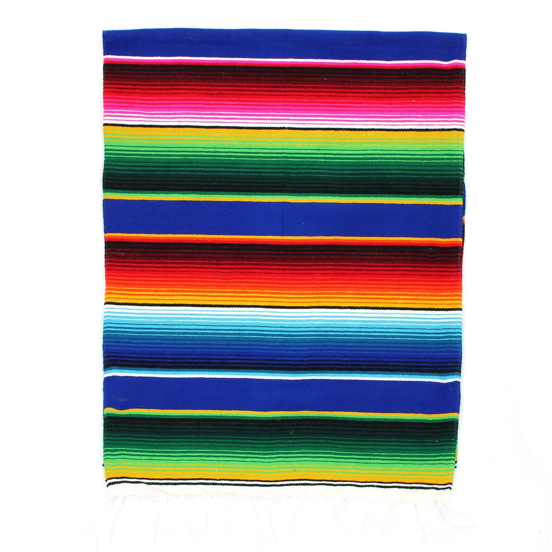 LOUDelephant Handwoven Mexican Serape X-Small 140cm x 60cm - Multicoloured