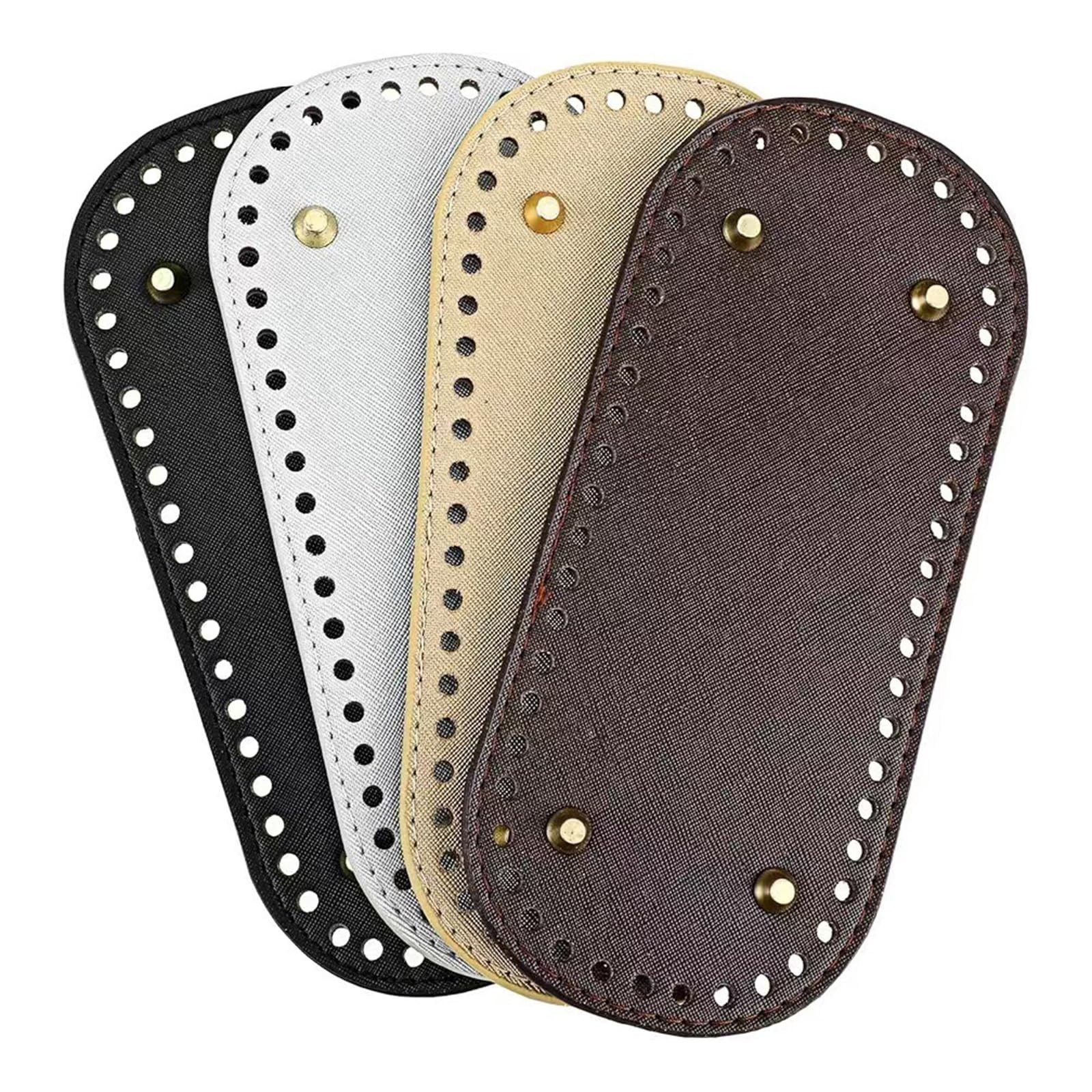NEWFT Craft Bag Bases Bag Base 22x10cm 8x18cm PU Leather Base for Crocheting Shoulder Pad Making