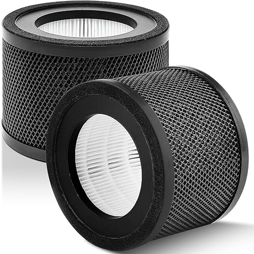 Miniatura 1 de Filtro AP001 EE014, paquete de 2 filtros de repuesto Lichelete H13 True HEPA compatibles con TaoTronics TT-AP001 y VAVA VA-EE014, filtro HEPA