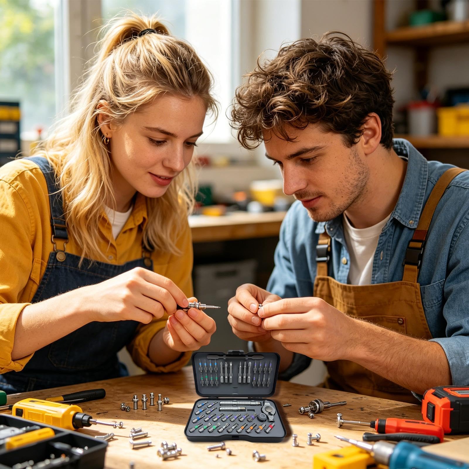 Magnetischer Ratschenschraubendrehersatz 47-in-1 Magnetischer