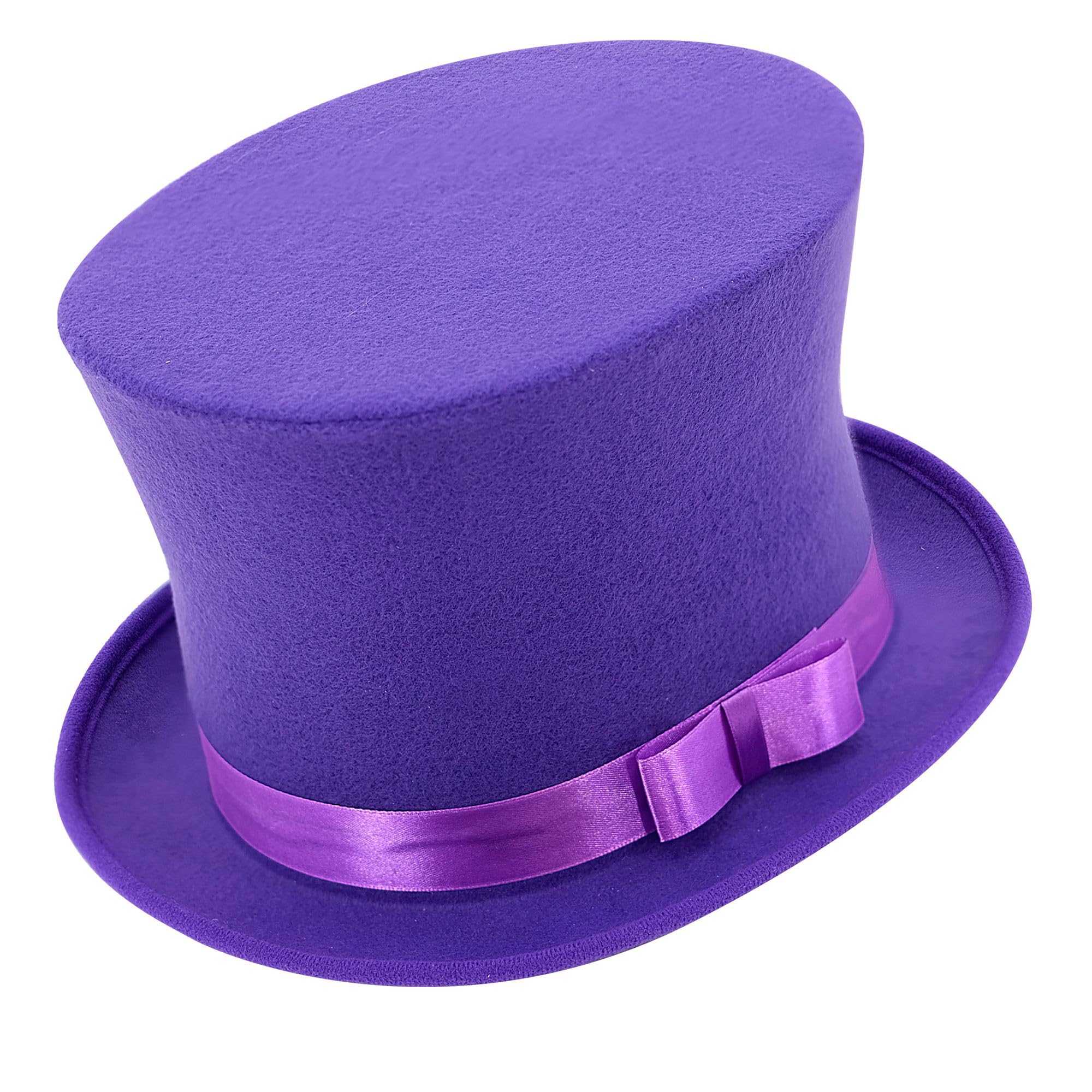 W WIDMANN MILANO Party Fashion - Top Hat 20s Gatsby Style with Hat Band and Bow for Carnival or Theatre