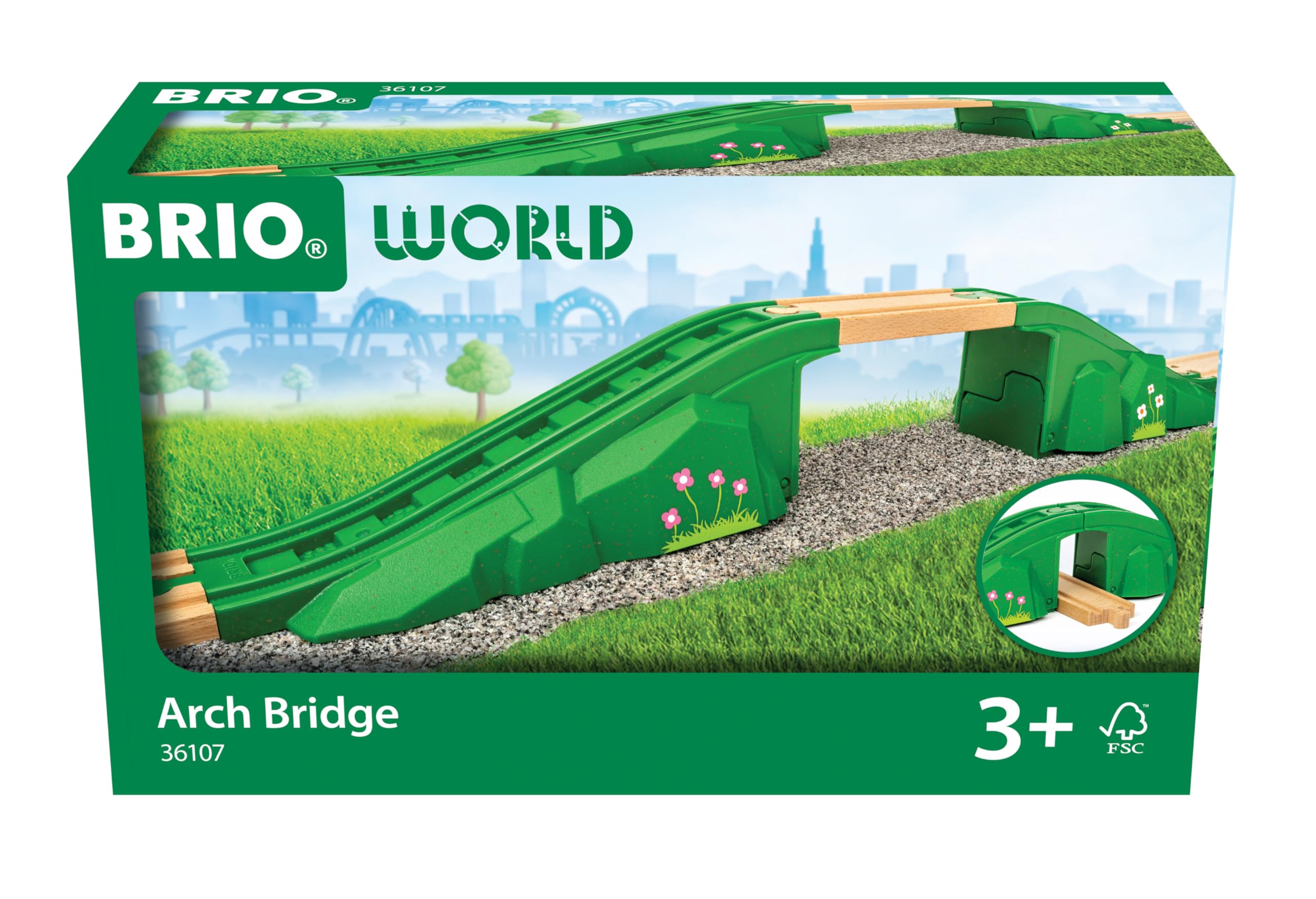 BRIO World - Arch Bridge for Kids Age 3 Years and Up - Train Set Accessories and Add Ons
