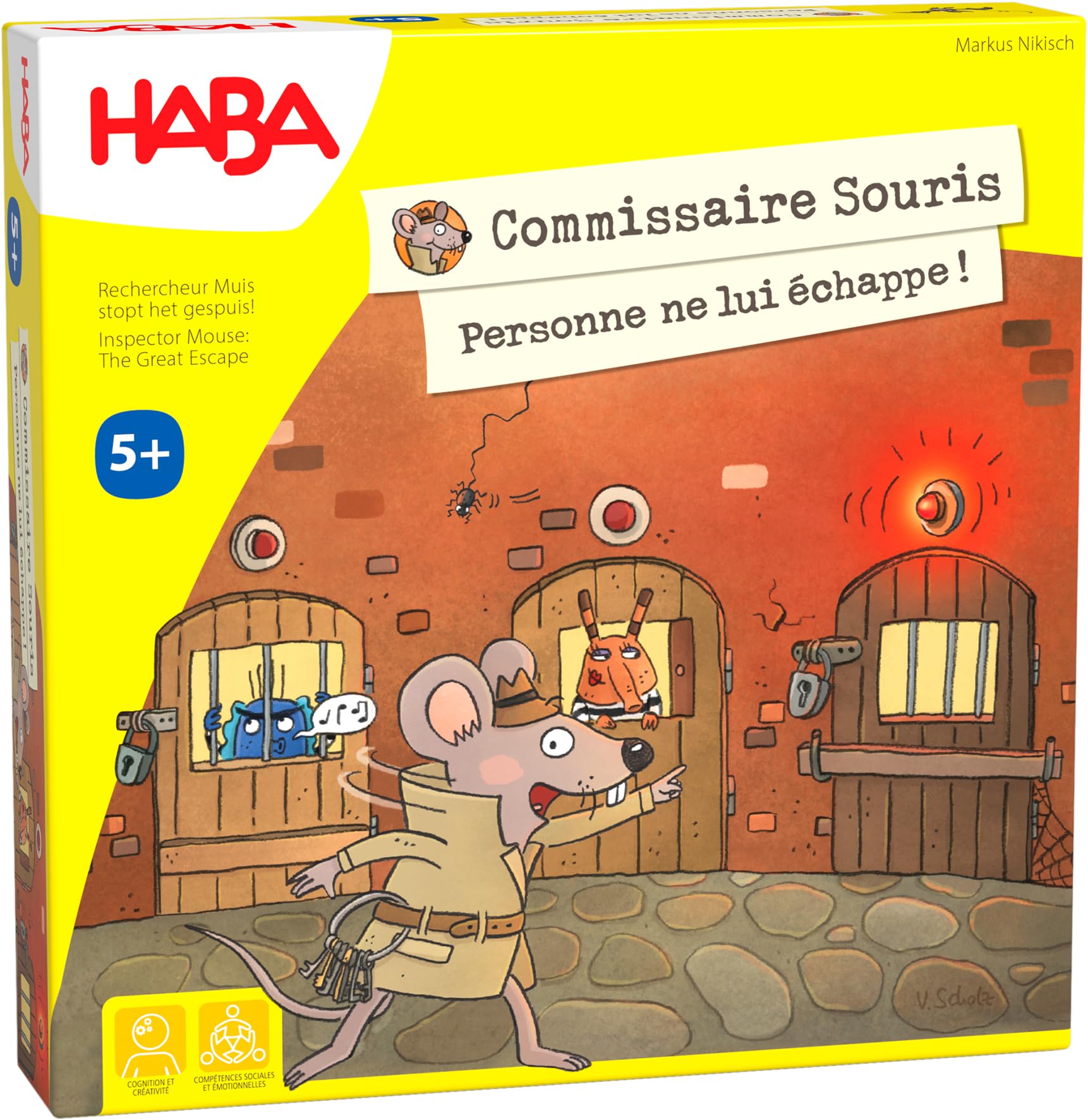 HABA Commissario Mouse - Gioco Da Tavolo Per Bambini 6+ | Investigazione E Memoria | Gioco Cooperativo