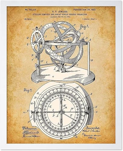 Miniatura 87 de Poster Master Póster celestial – Impresión del mapa de las estrellas – Regalo para astronomía, fanáticos lunares – Arte vintage para el hogar