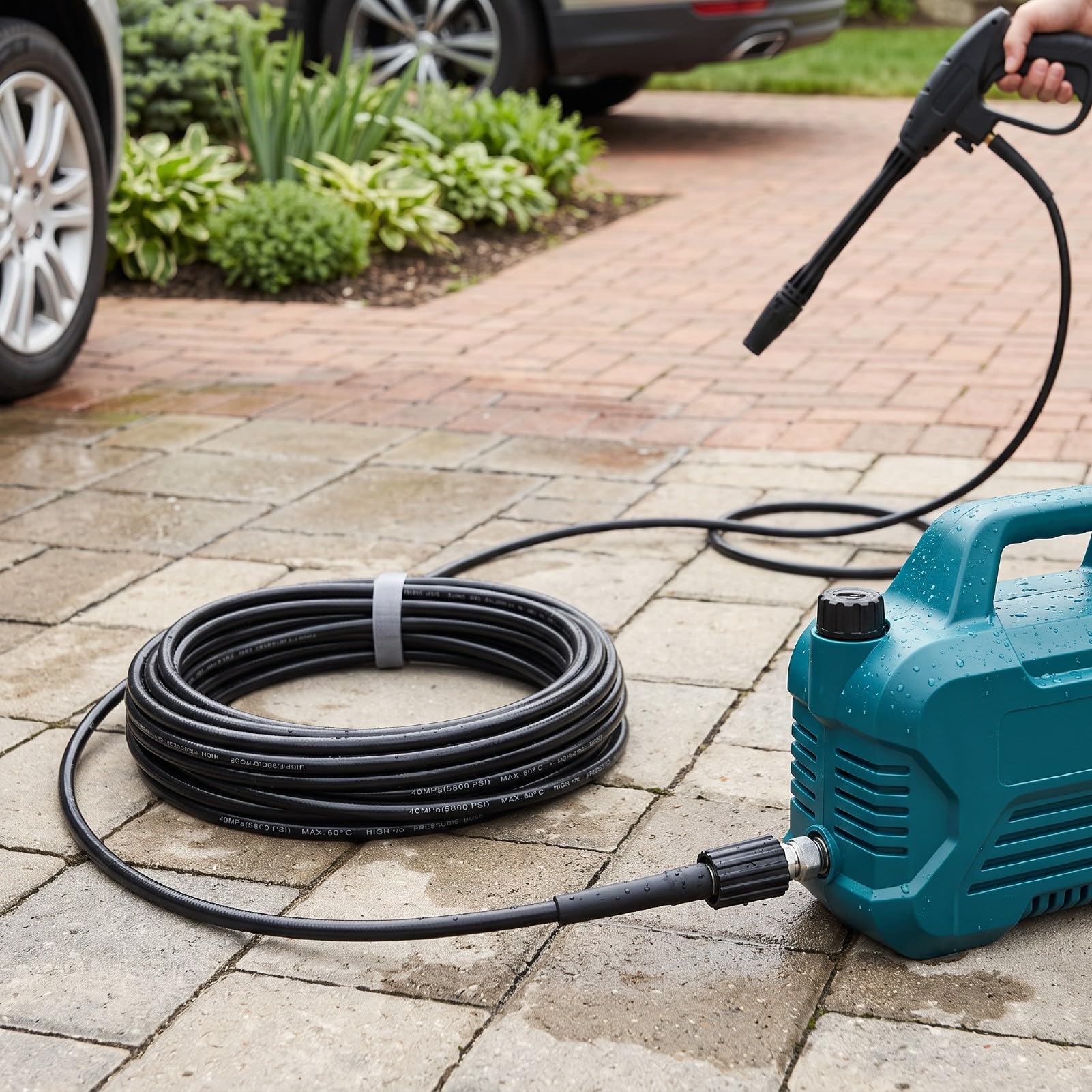 Naroote Kit Tubo Dell'acqua Ad Alta Pressione da 15 M 5800 Psi in Rame e