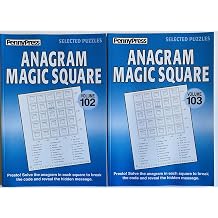 Volumes 102 and 103 of the Anagram Magic Squares from the Penny Press Selected Puzzles Series