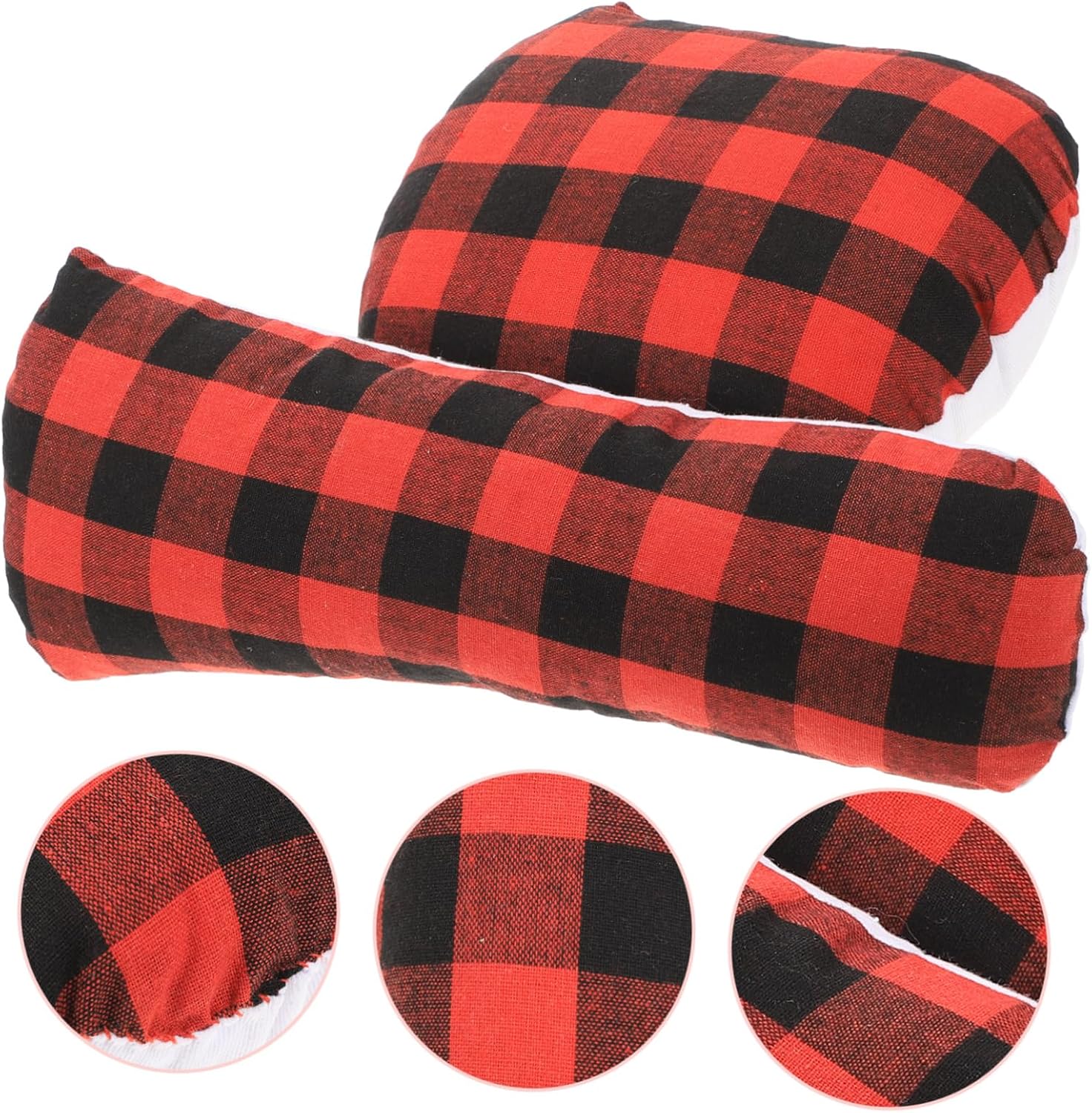 2 Piece Red Flax Cotton Needle Cushion for Shirts and Clothes