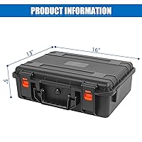 Vista 12 de TORIBIO Miniature Storage Figure Case, Miniature Sturdy Hard Case 48 Slot Figurine Miniature Carrying Case, Compatible with 40k and More Miniature