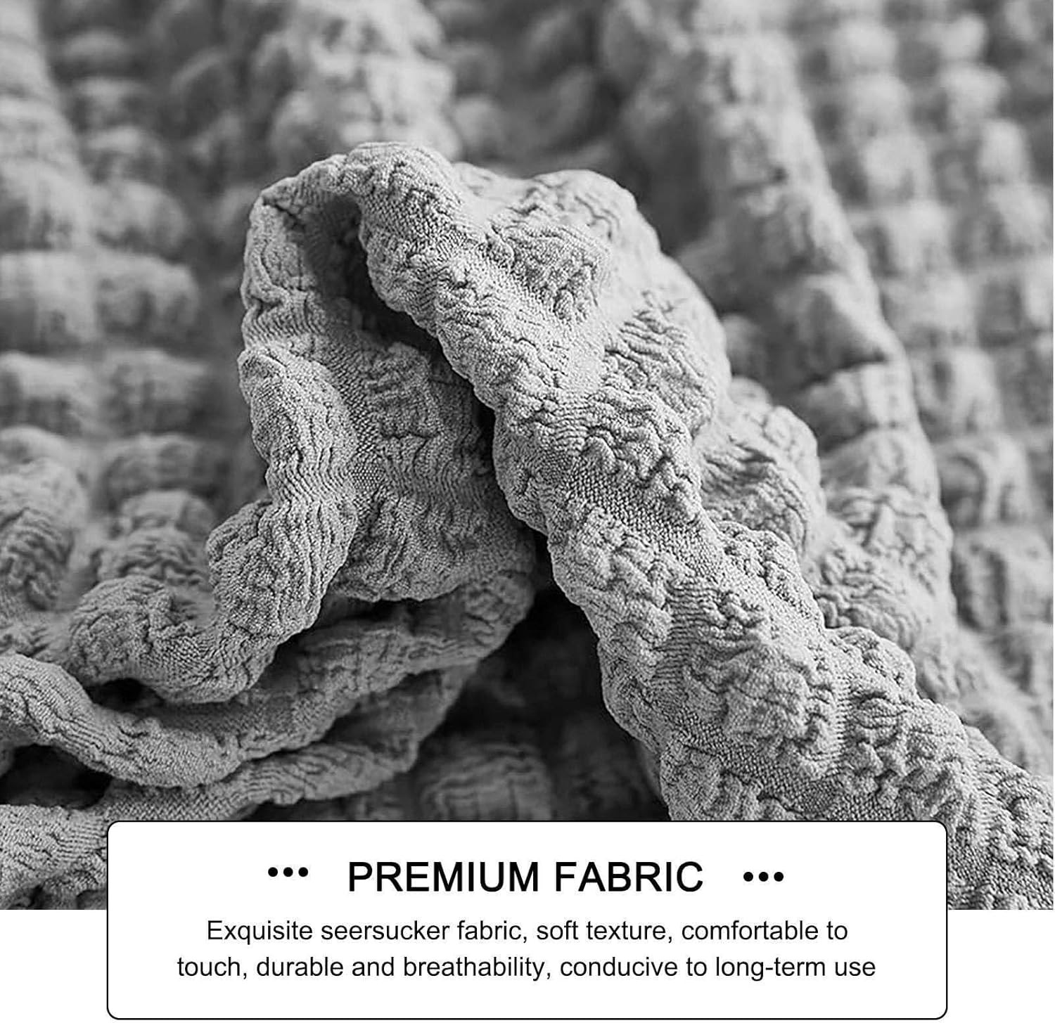 Fireside Chair Cover Armless Sofa Cover Lazy Floor Armless Chair Slipcover, Folding Sofa Bed Cover Non-Armrest Furniture Protector Without Armrests for Kids Dog Cat(Silver Gray)