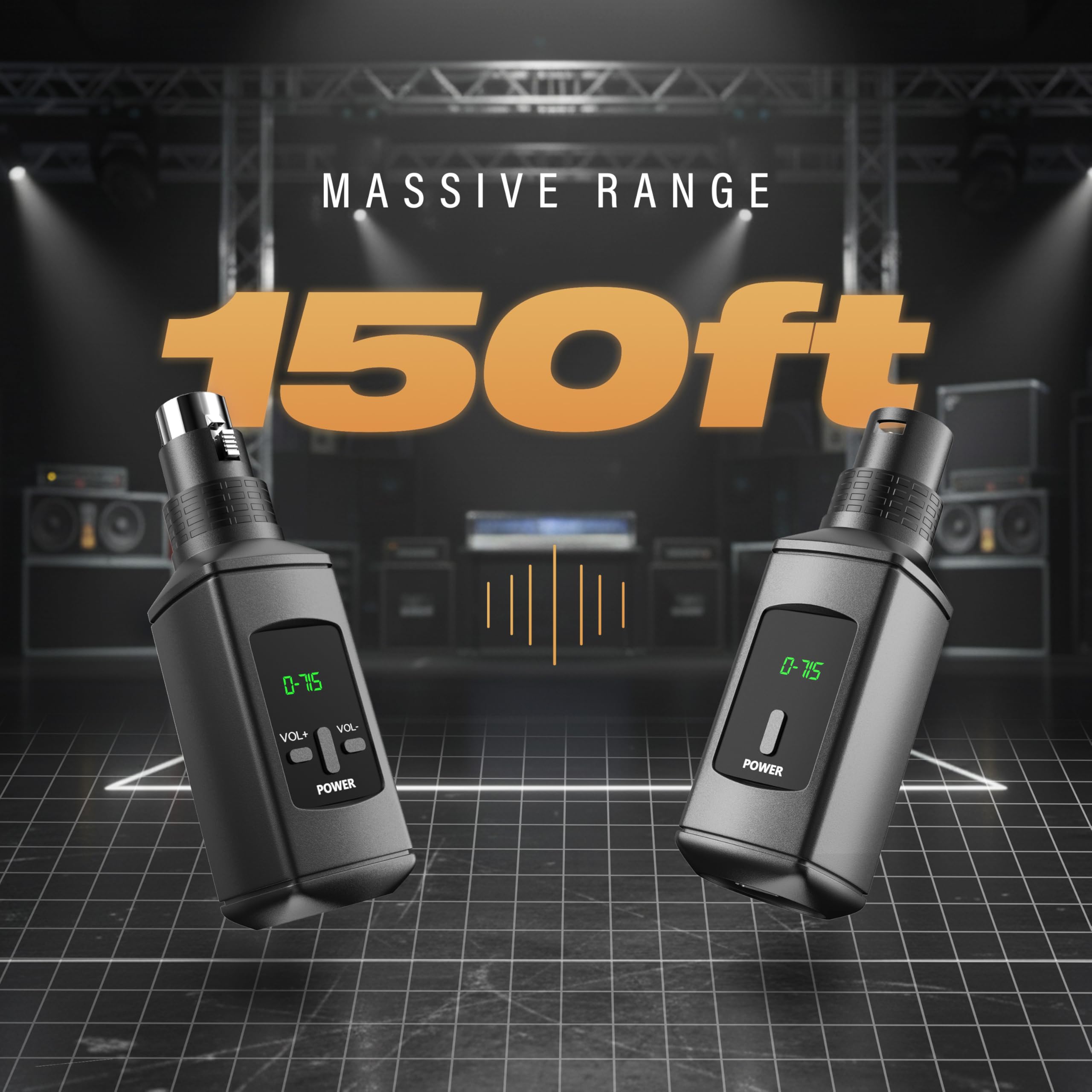 DIGIMORE Wireless Microphone System | 2.4GHz Digital Modulation | 50m Range | High S/N Ratio >90dB | Ideal for Recording, Streaming & Public Speaking (D-715) — Amazon image 4