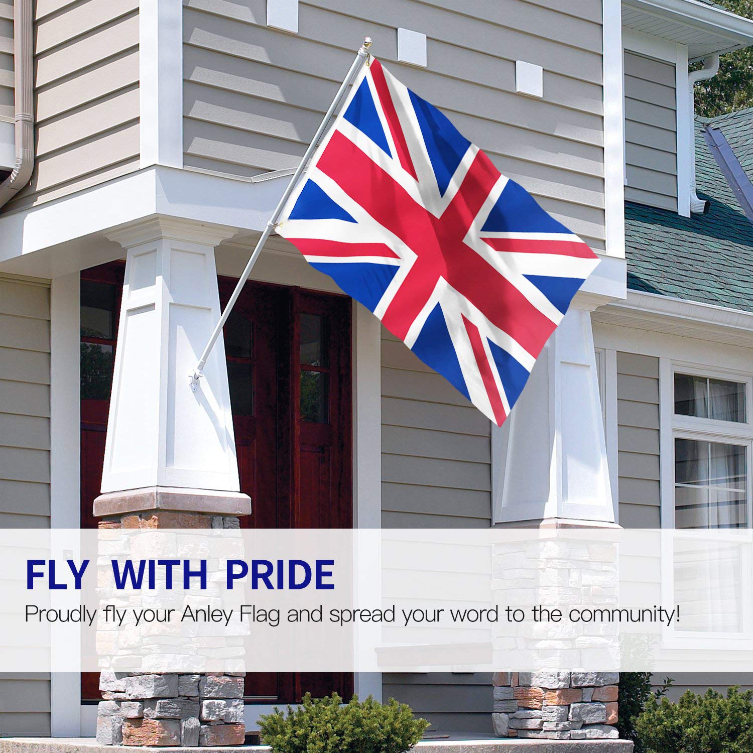 Bandiera del Regno Unito 90 x 150 cm – Union Jack in poliestere resistente con occhielli – bandiera britannica per interni ed esterni – ideale per feste, sport, decorazione – Planet Flag