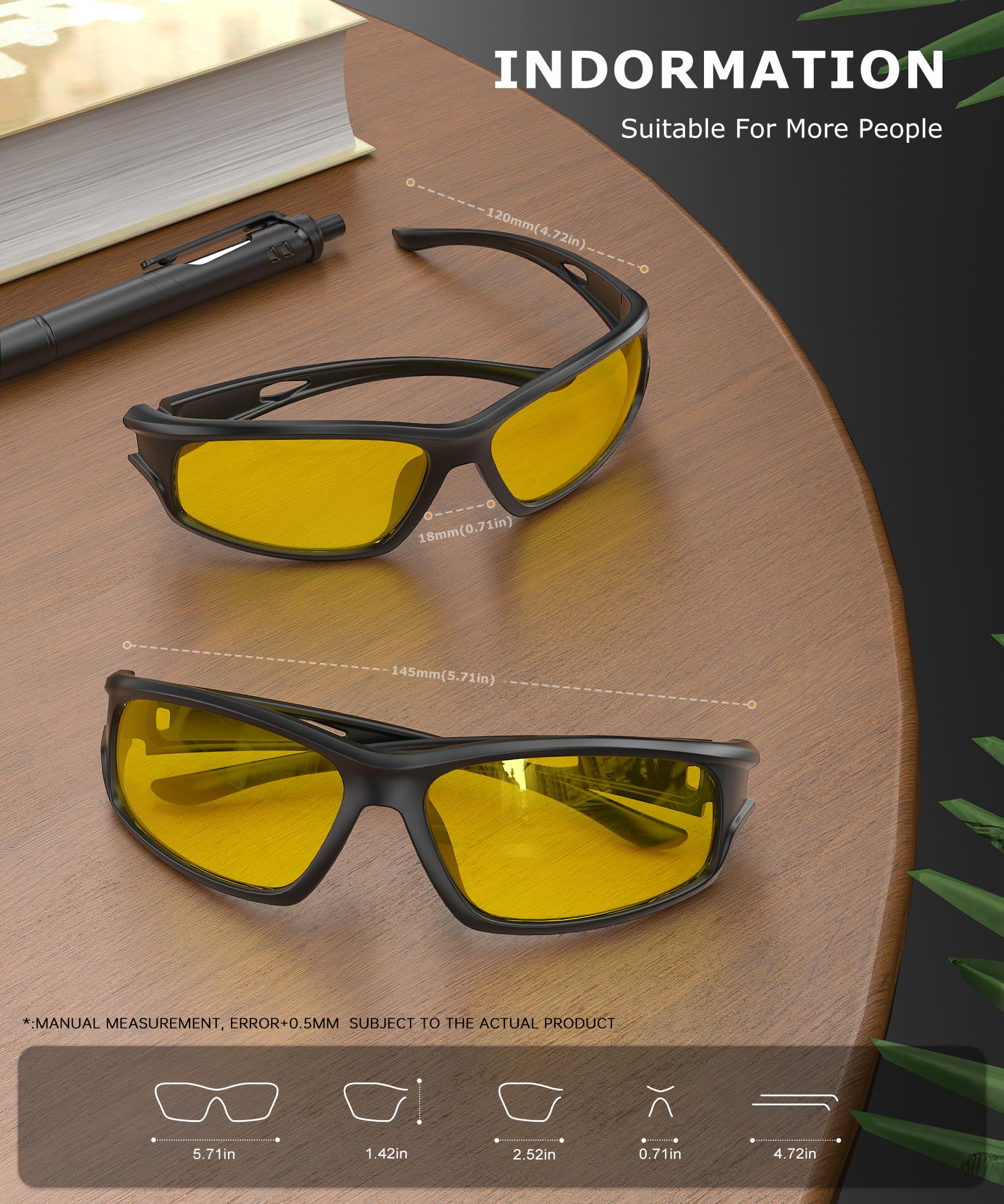 Gafas de sol polarizadas para hombre, gafas de sol deportivas para mujer, protección UV400 para pesca, correr, conducir