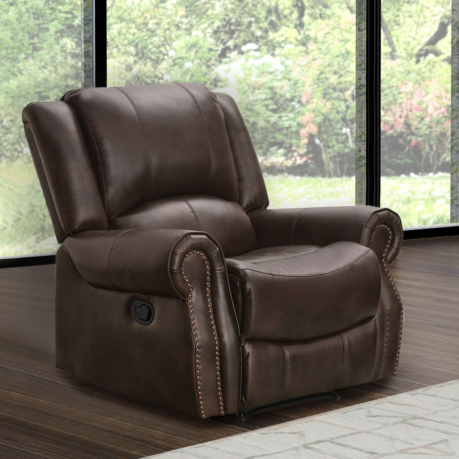 Abbyson Living Faux Leather  Reclining Armchair