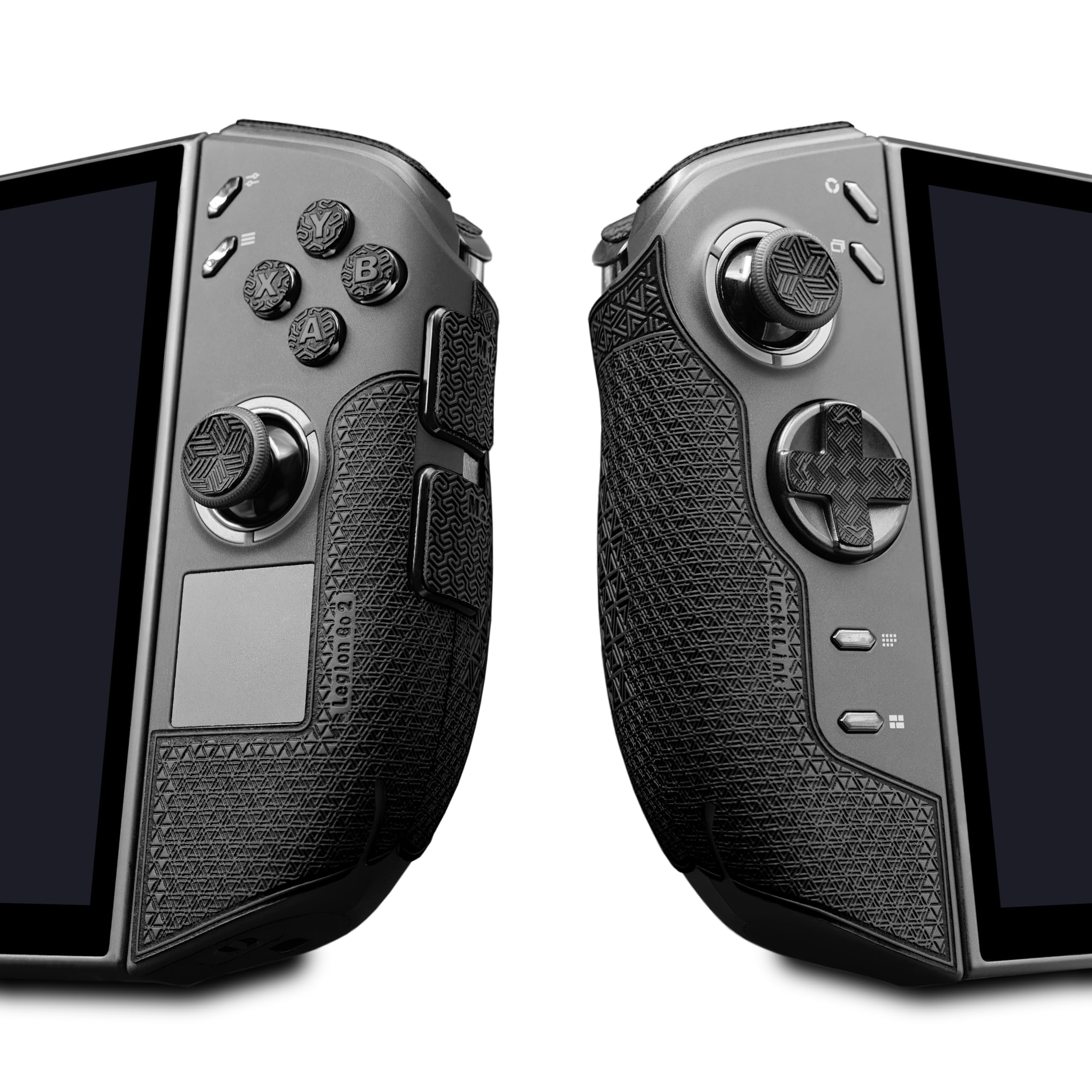 Luck&Link Controller Grip For Legion Go 2, Textured Skin kit,Anti-Skid Sweat-Absorbent Controllers Handle Grips, Buttons,Triggers,D-pad (Ultra - Obsidian Black) - Windows - 3