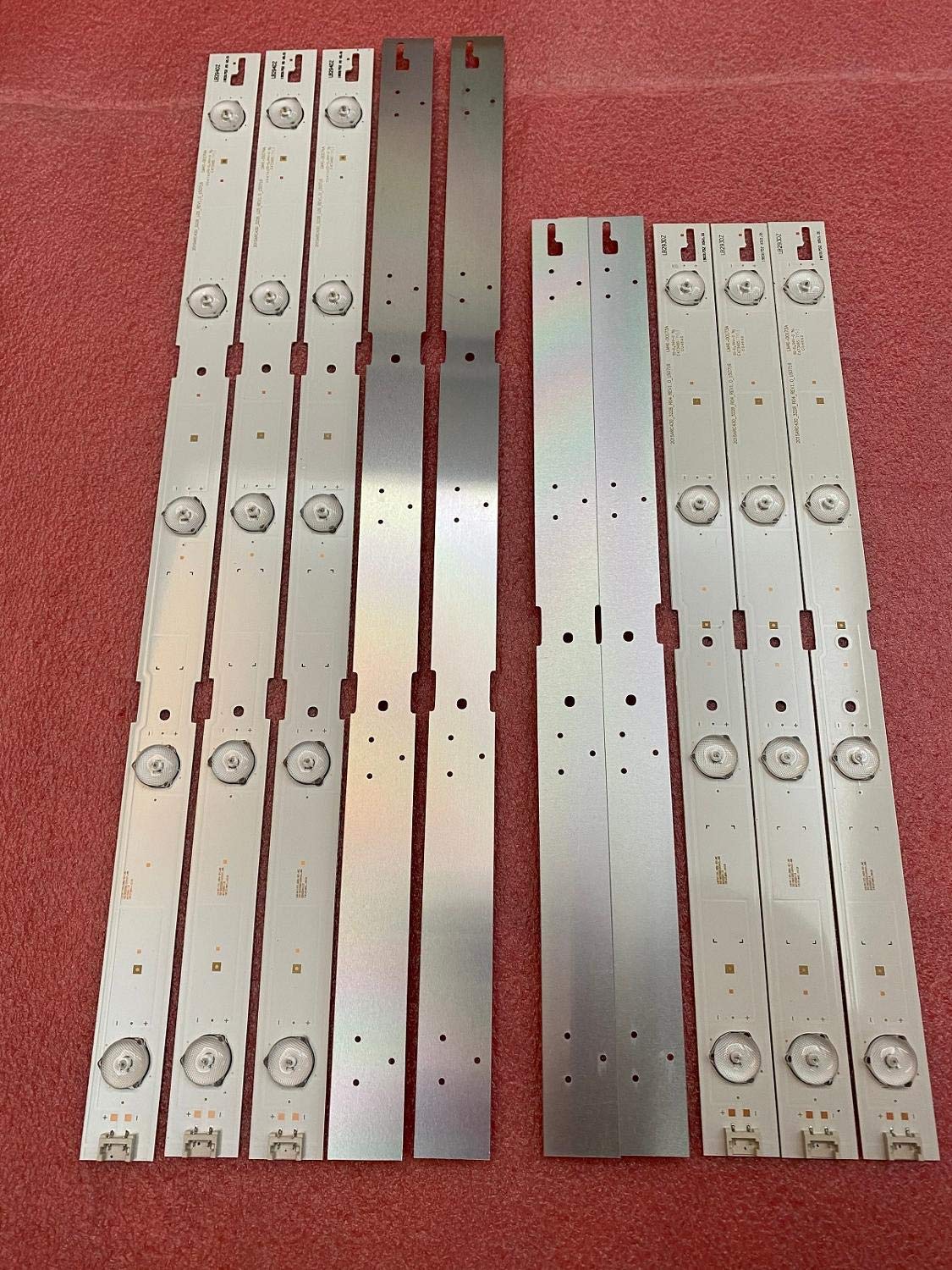 Bande de rétroéclairage LED for Grundig 43VLE6629 43VLE6524 43GFB6625 43VLE6621BP 43VLE5523BG 43VLE6629BR 43VLE6524BL 43GFB6627(10pcs Set for 1 TV)