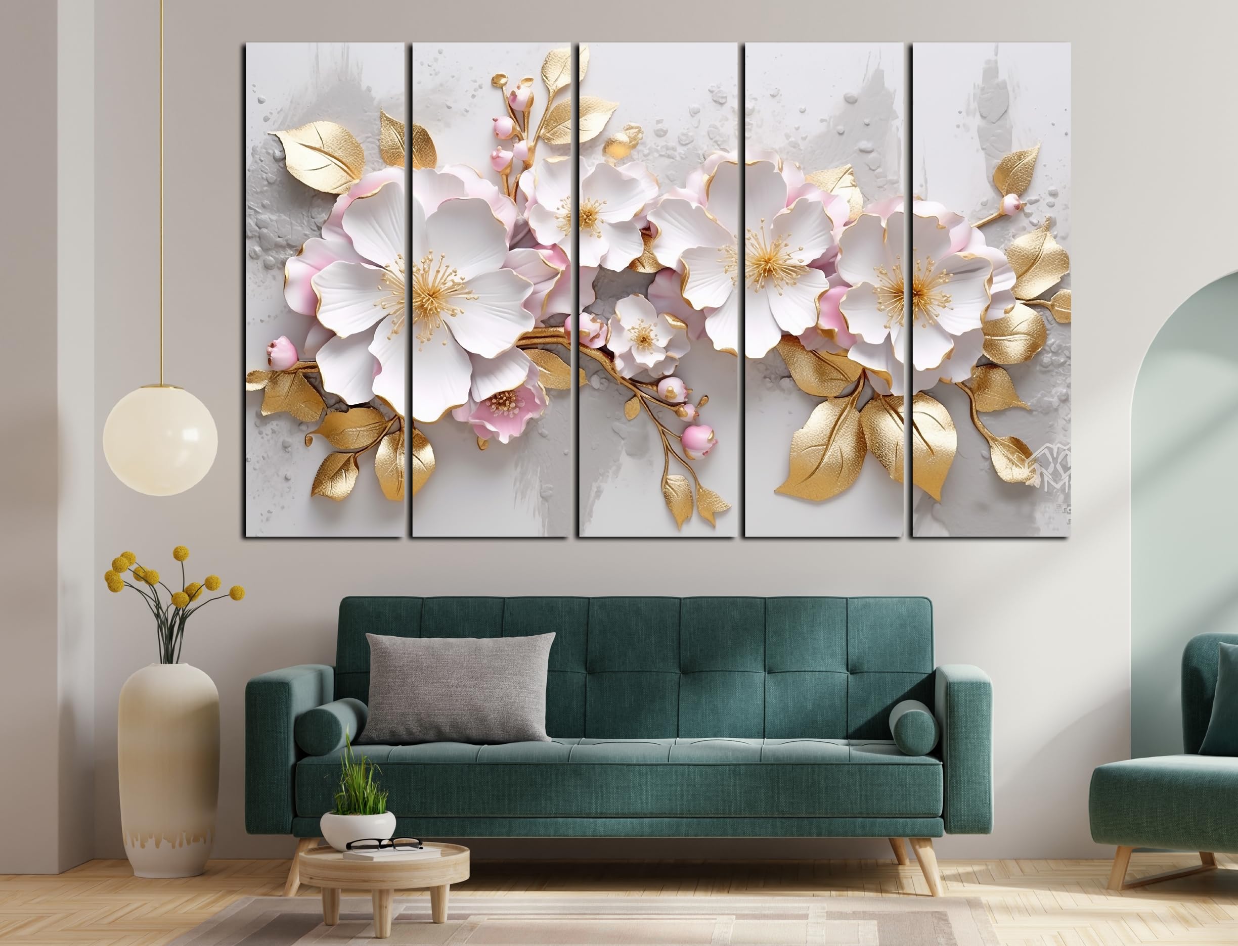 CN RETAILS White Flower European Style painting with frame Big Size (48x30) Wall Art for living room,Bedroom,Drawing room,Hotels-Wooden Framed Painting ss12_03 (B0CTCPH7T9) Amazon Price History, Amazon Price Tracker
