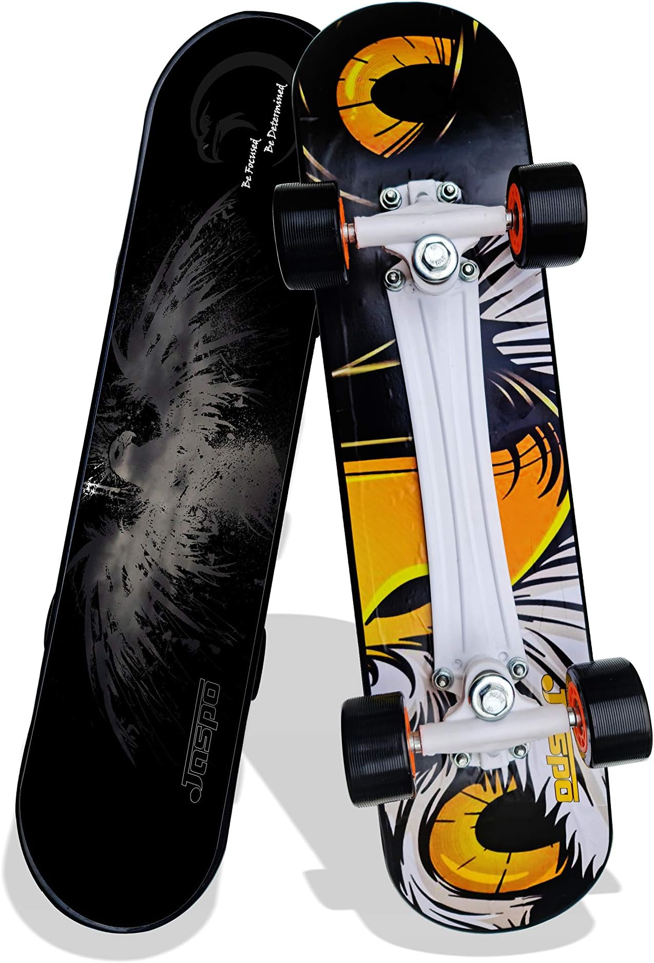 Power Kids 26" inches Skateboard for Beginners Boys & Girls (6 Years & Above, Skate-Board, Vinyl, Black)