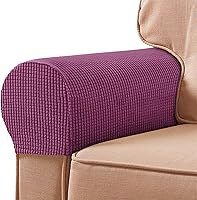 Vista 1 de Fundas para reposabrazos para sillas y sofás, fundas de jacquard para reposabrazos de sofá de elastano, protector antideslizante de muebles, fundas