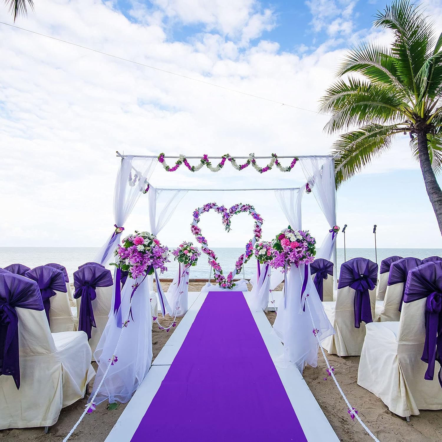 Shanno Carpet Nonwoven Exhibition Acrylic Carpet for Wedding Decoration Use for Living Room & School Function Size 5 x 135 Feet