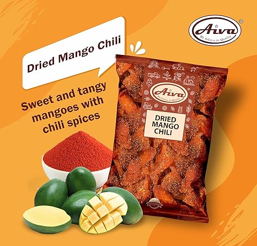 Miniatura 3 de Aiva - Mango de chile seco (1 libra) – Bocadillo de frutas secas picantes y dulces para aperitivos, cocinar y postres