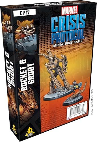 Marvel: Crisis Protocol Rocket and Groot - Paquete de personajes de Guardianes de la Galaxia Dynamic Duo, juego de superhéroes de mesa, a partir de disponible en Yaxa Colombia