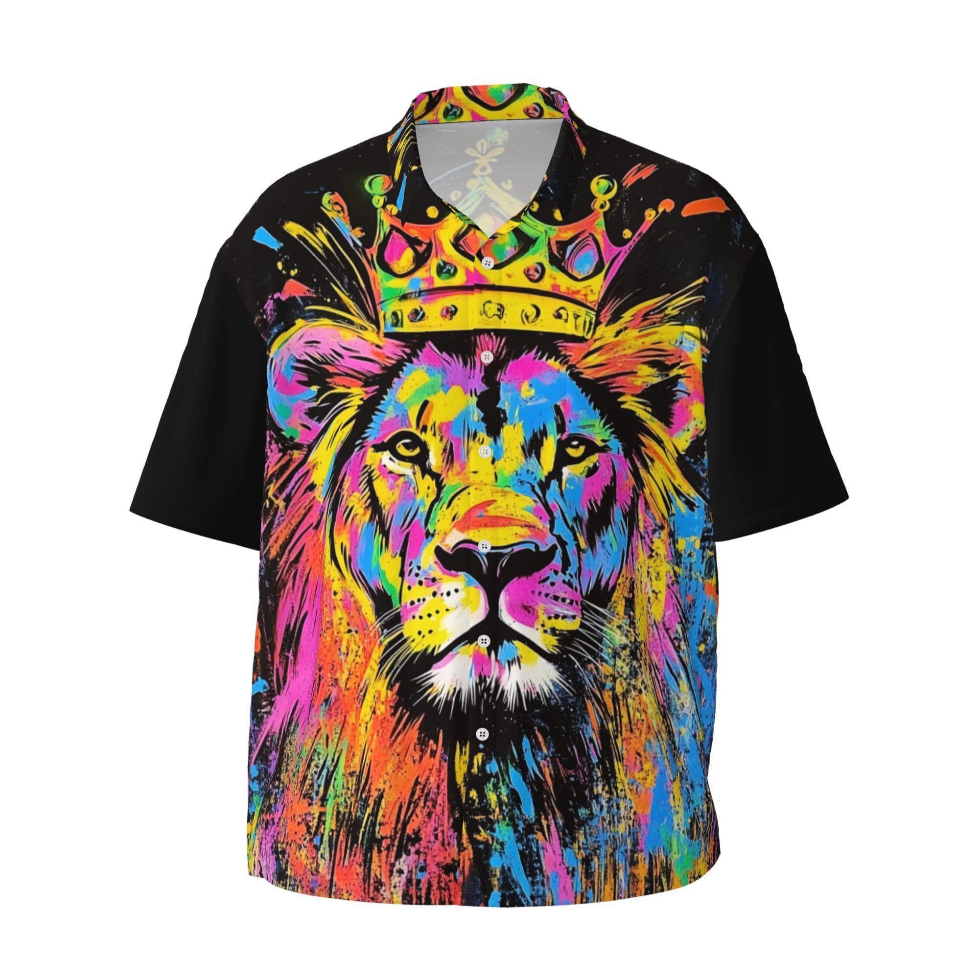 Yesad Mens Short Sleeve Button Up Shirts, Casual Party Shirts Stylish Beach Shirt Gifts for Men