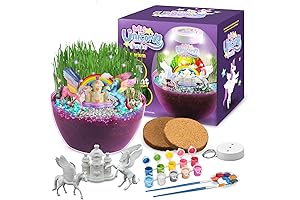 Whimsical Rainbow Terrarium Kit - A Magical Art & Craft Adventure for Girls