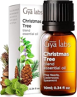 Gya Labs Christmas Tree Essential Oils Blends - 0.34 Fl Oz - for Diffuser, Home, Humidifier, Aromatherapy and DIY Candle Making Scents