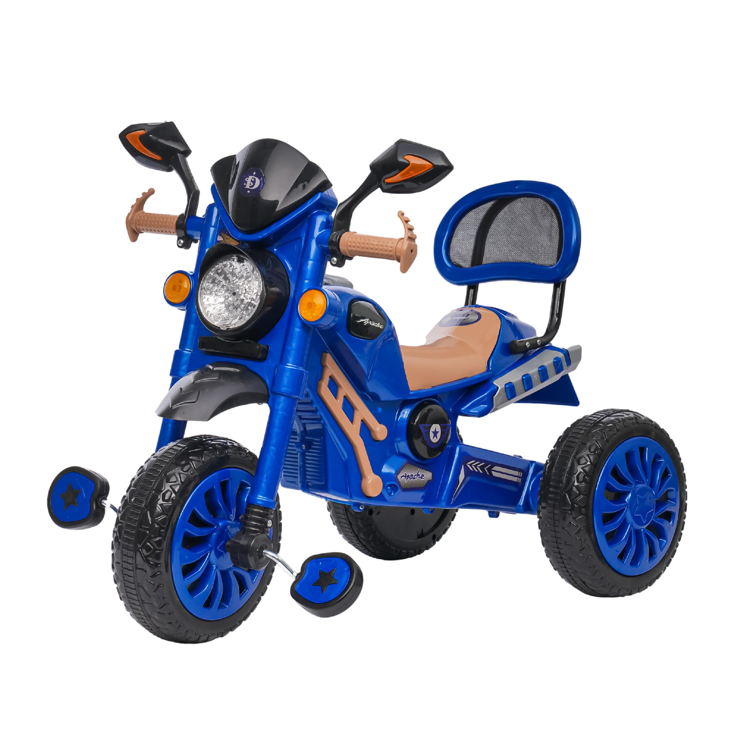 Dash Star | Apache Pedal Tricycle for Kids | with Music & LED Light | with Backrest & Smooth Wheels | Indoor & Outdoor Play | 2-5 Years Boys Girls | Weight Capacity 40kg-image-40