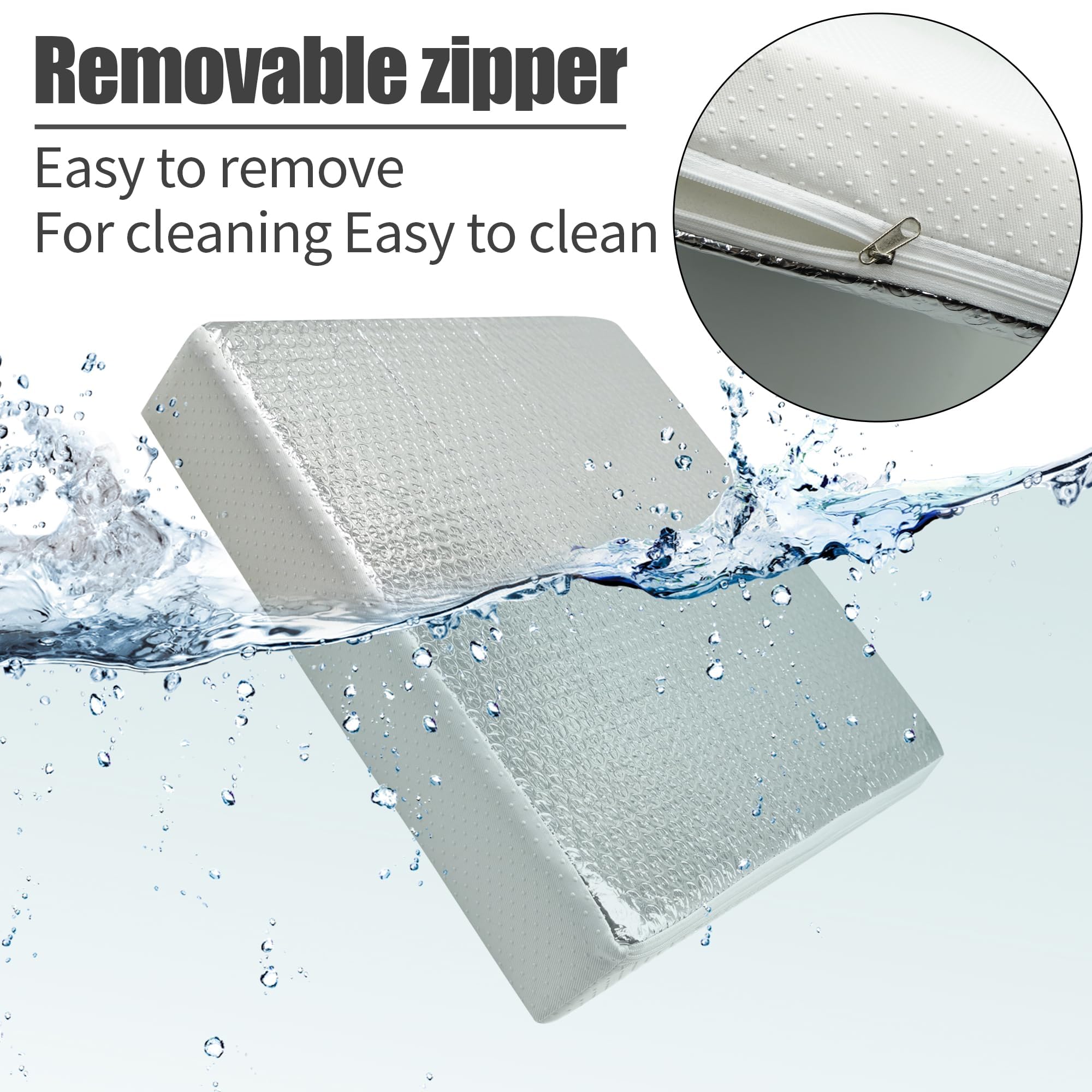 Yoojahow 4 Pack RV Skylight Insulator Covers 14x14x3 Inch - Reflective Waterproof Vent Covers For Campers
