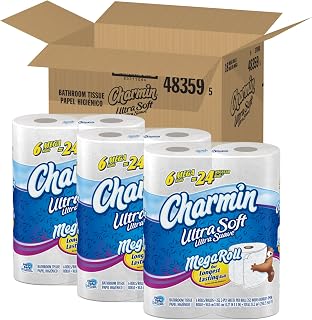 Ultra Soft, Mega Rolls, 6 Count Packs (Pack of 3) 18 Total Rolls