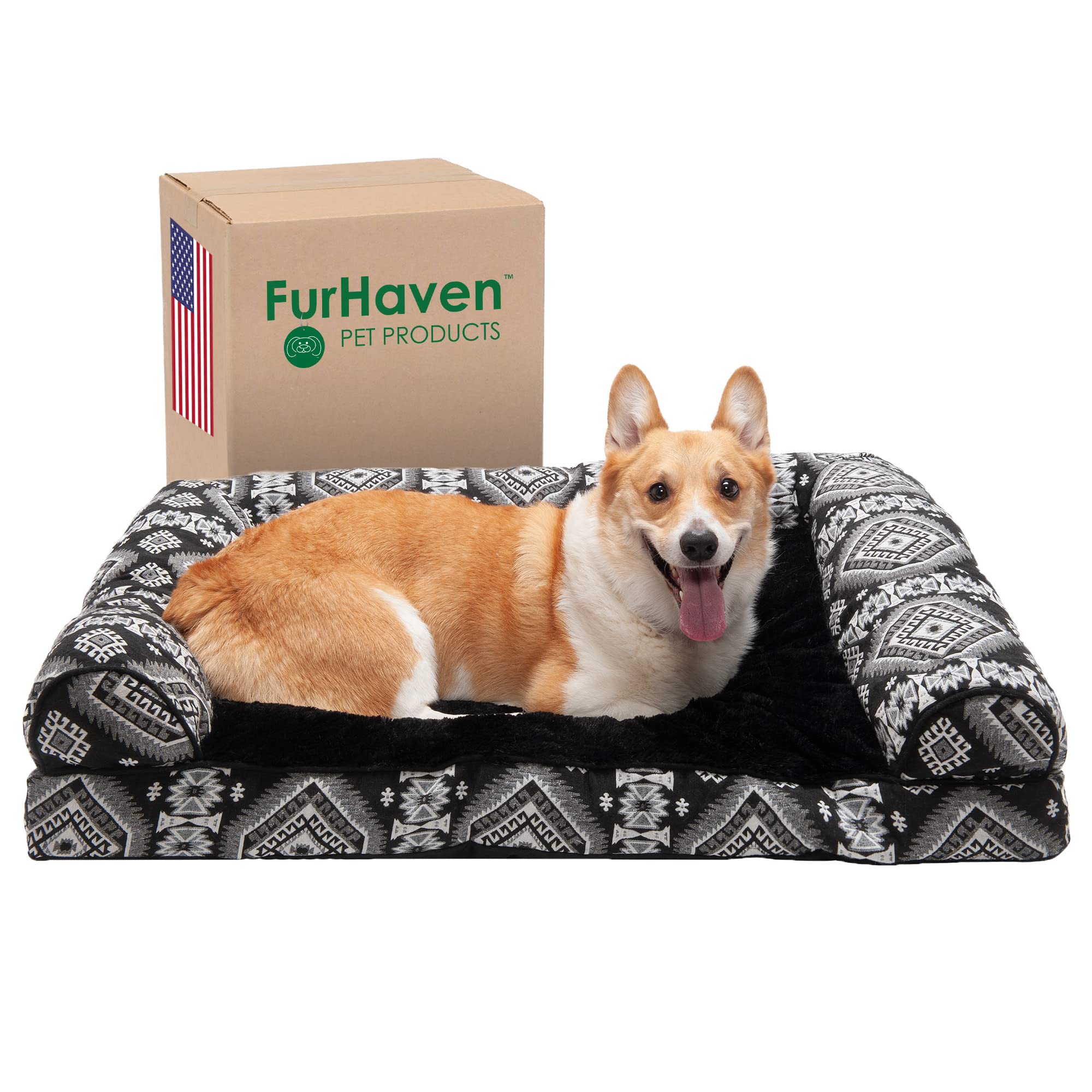 Photo 1 of **USED** Furhaven MED Pillow Dog Bed Plush
