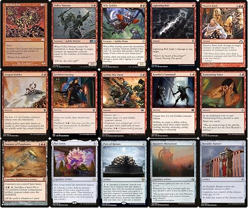 Miniatura 4 de Baraja Goblin EDH - Hecho a medida - Elite - MTG - Comandante - 100 cartas
