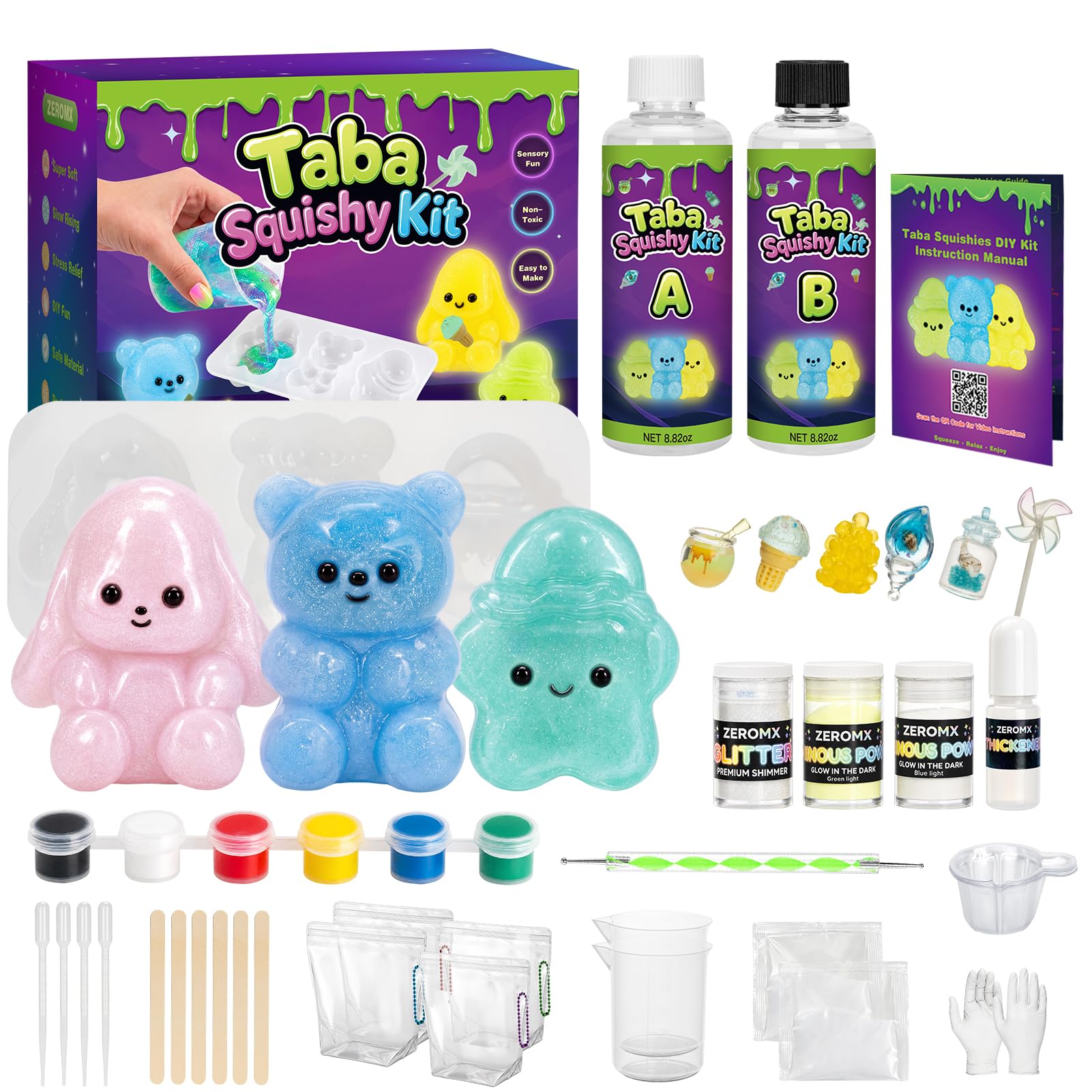 DIY Glow in the Dark Squishy Making Kit -1