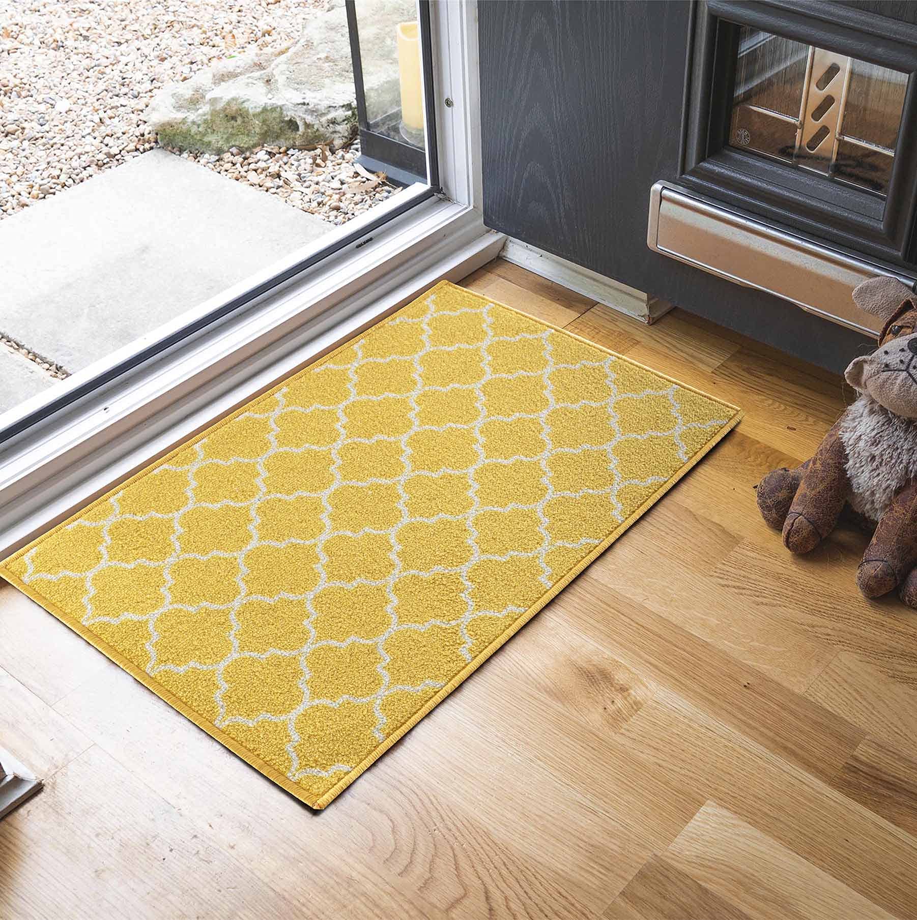 Washable Door Mat Kitchen Mats Non Slip Geometrical Design Hall Runner- Indoor Door Mat - Hallway-Passage Corridor Doormats - Floor Mat — view 42
