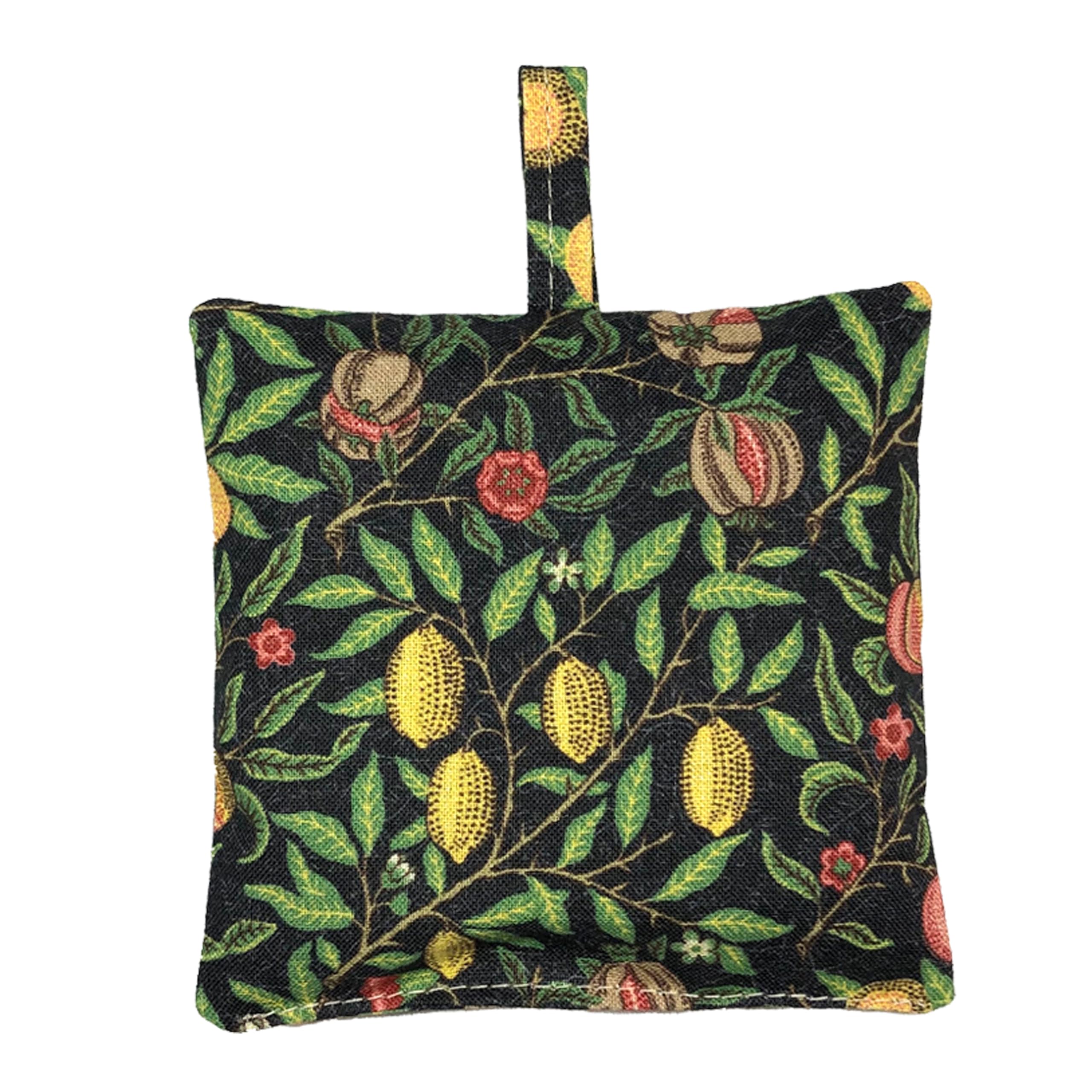 Lavender Sachet – William Morris Inspired Pomegranate, French Lavender, Drawer & Wardrobe Freshener, Handmade in UK, 100% Cotton Gift – Redd & Goud (Nocturne)