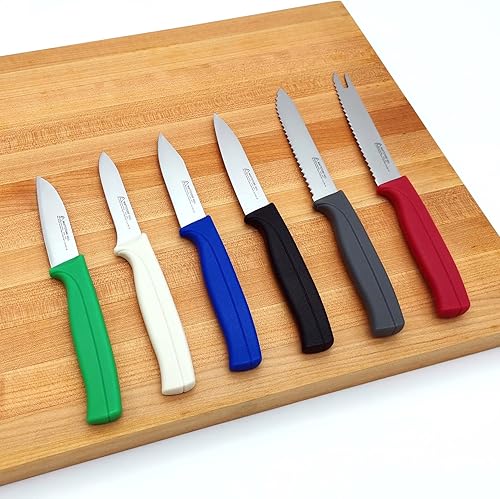 Miniatura 5 de Cuchillo de Utilidad de Cocina - MATTSTONE HILL Cuchillo Mondador de 4 Pulgadas, Cuchillo Pequeño para Frutas y Verduras, Hoja de Acero Alemán