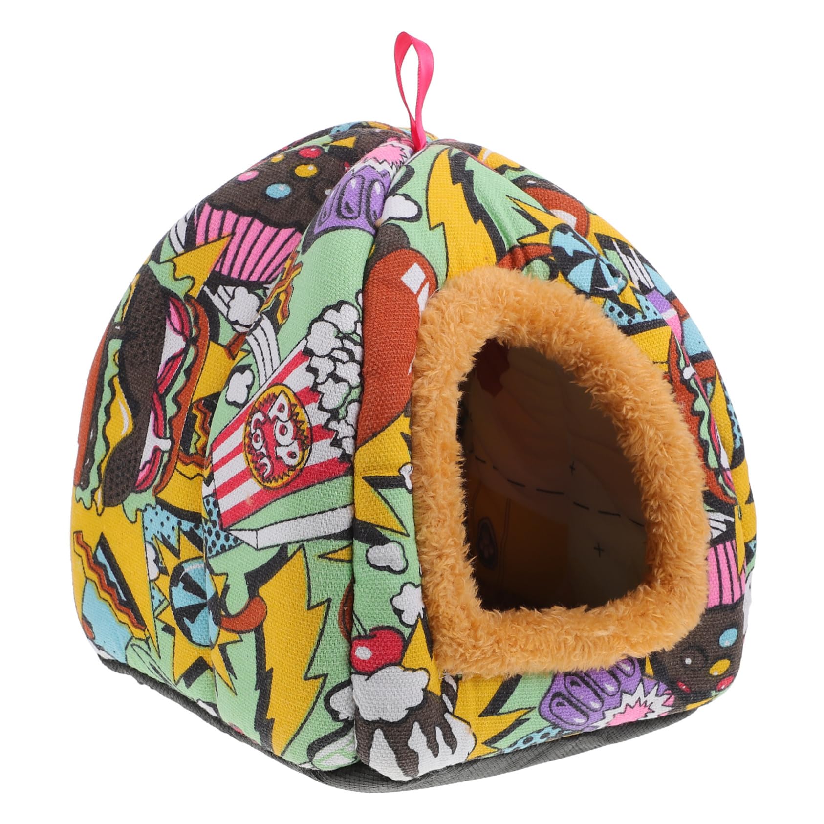 Housoutil 1 Pc Pequeño Nido De Mascotas Cama Colgante Cálida para Mascotas Tienda De Conejillo De Indias Nido De Hámster Cama De Casa De Hámster De Rata Lienzo Pequeña Cama De Descanso