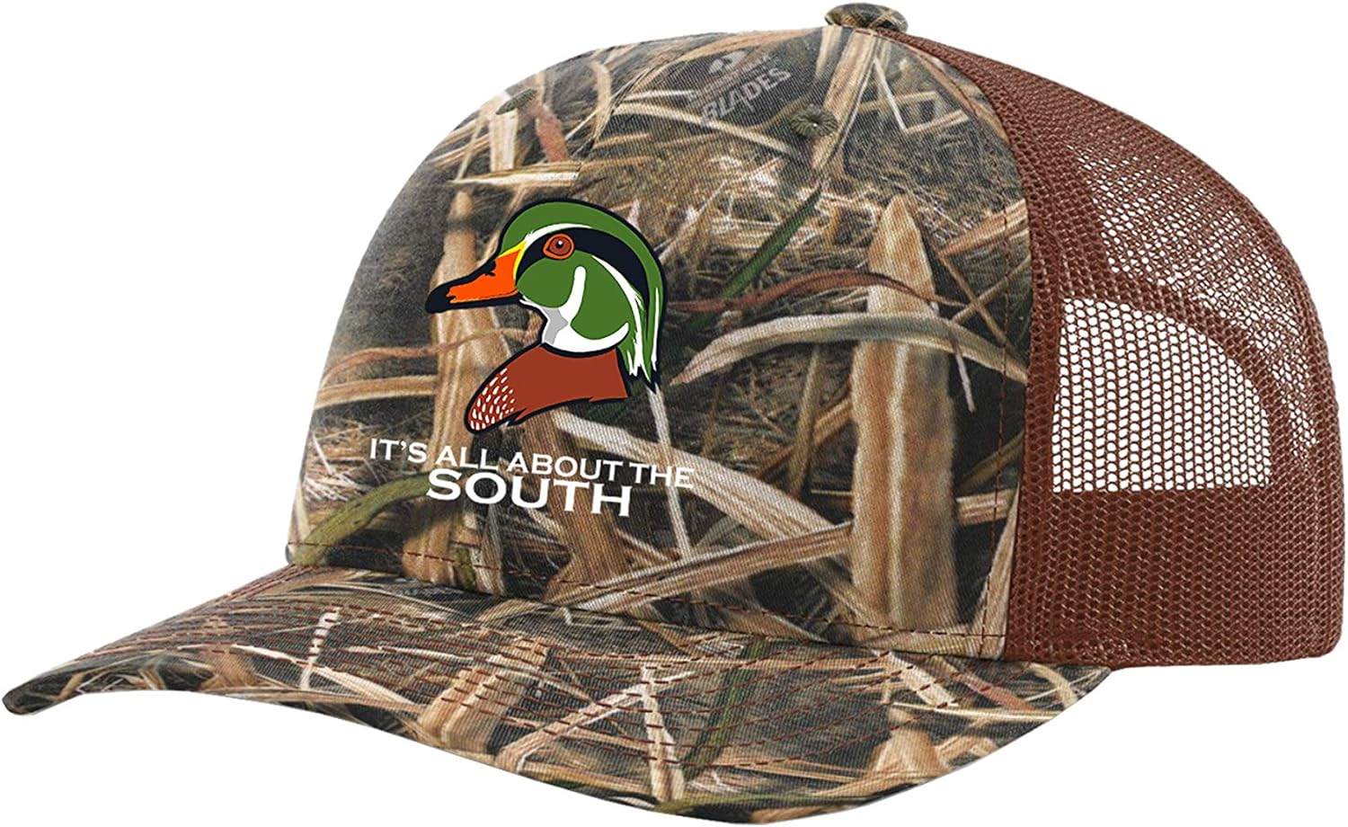 It's All About The South Wood Duck Mesh Back Trucker Hat