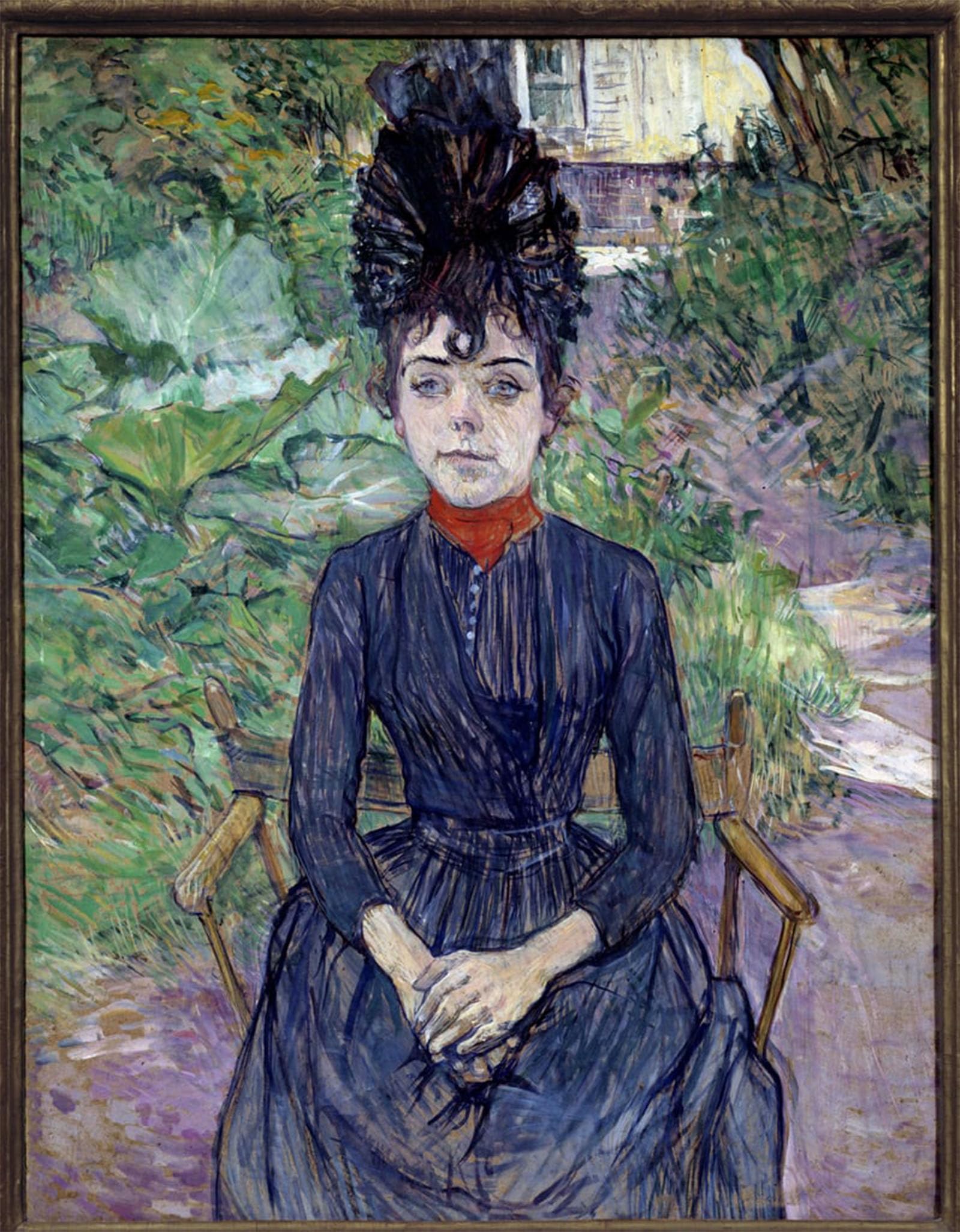 POSTERIIk Vintage Print Pop Art Landscape Artwork Portrait of Justine Dieuhl Painting by Henri De Toulouse Lautrec Art Prints for Office Home Decor 60x90cm