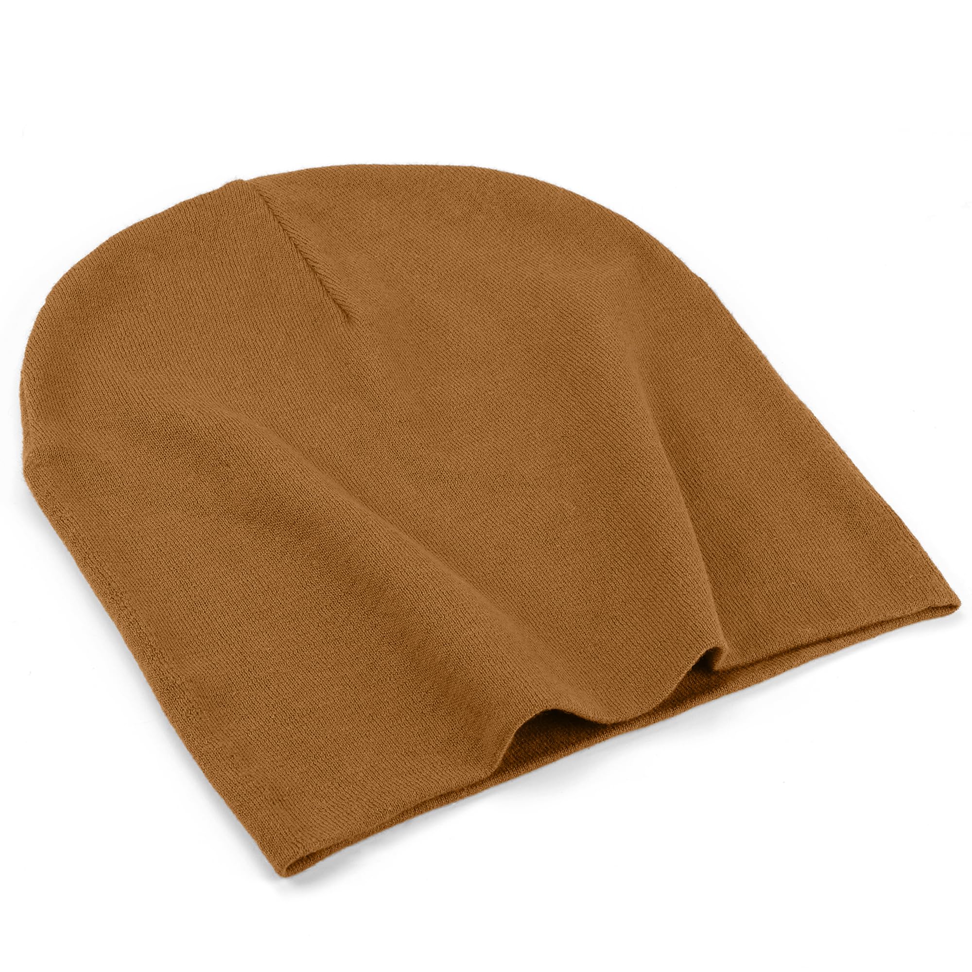 ROYBENS Thin 100% Cotton Beanie for Men Women, Slouchy Beanies Ultra-Soft Cuffed Knit Hat Lightweight Chemo Skull Cap — view 8