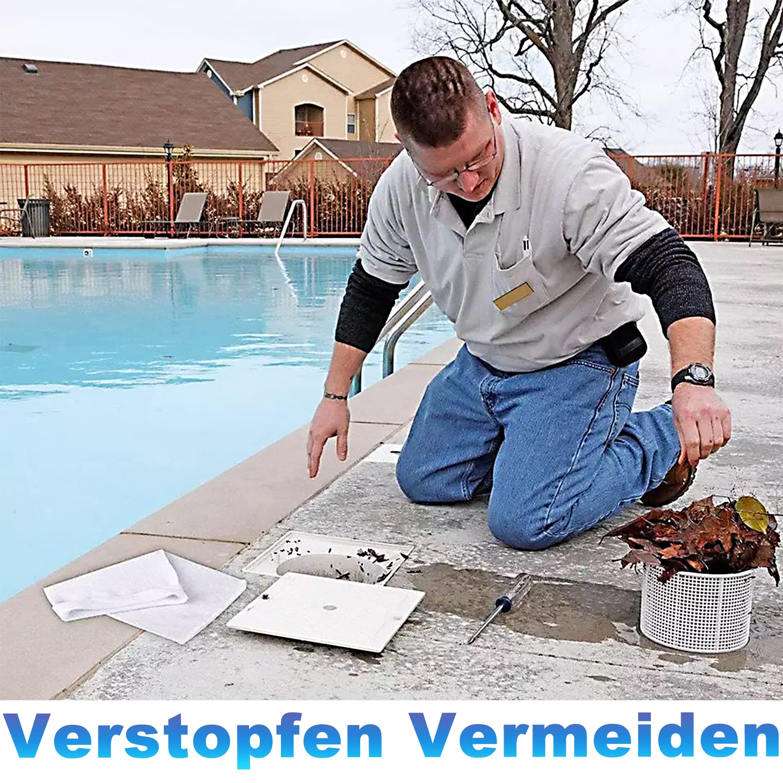 20 calzini per skimmer per piscina, filtro a rete, calze filtranti