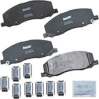 Vista 323 de Pastillas de Freno Delanteras Cerámicas Bendix Priority1 CFC430A para Modelos Selectos INFINITI G35, I30, Nissan 350Z, Altima, Juke, Maxima, Sentra