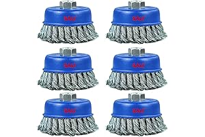 SALI 4-Inch Wire Cup Brush for Heavy Cleaning, Rust Stripping