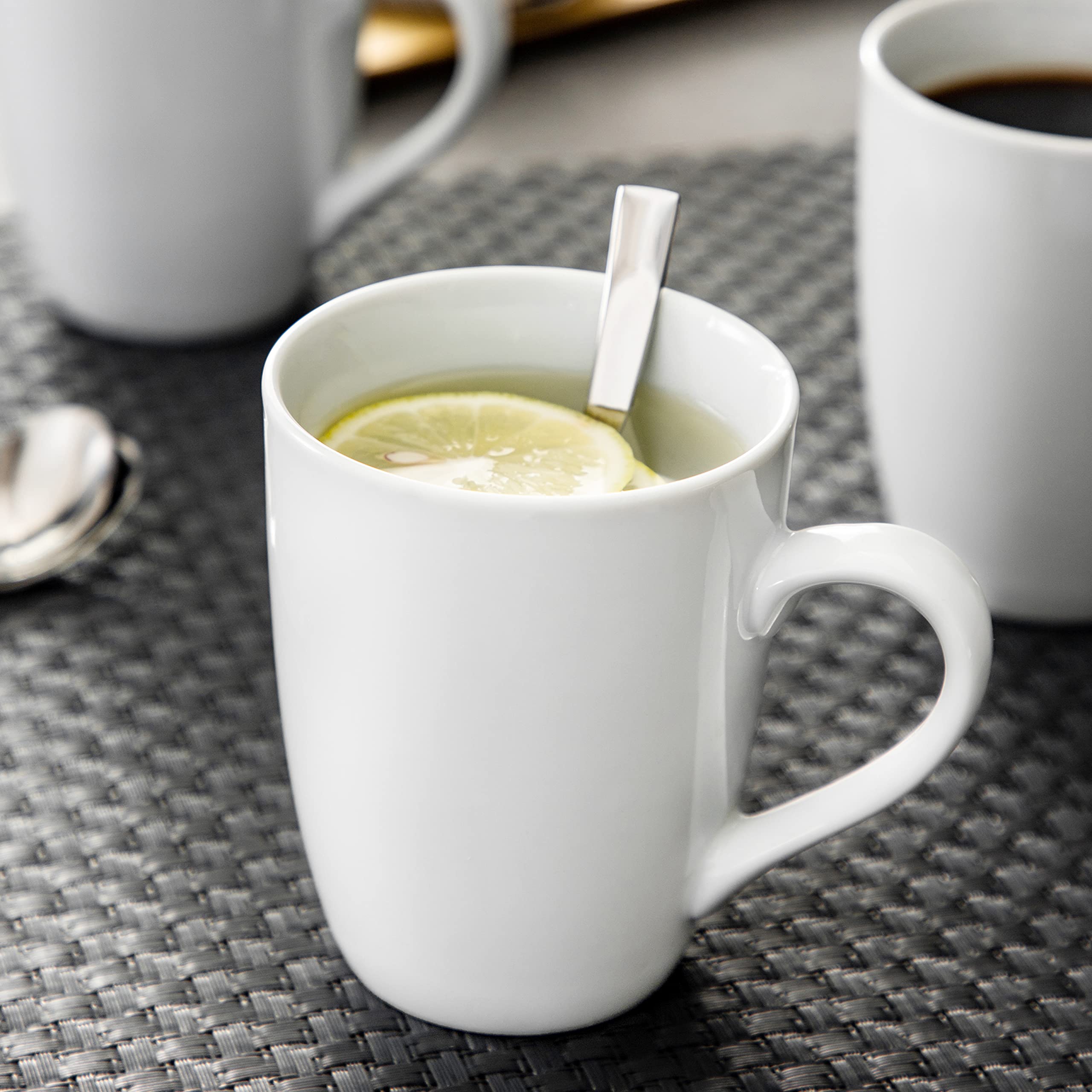 ALACASA, Series Elisa, 24-Piece Ivory White China Porcelain Drinkware - View #7