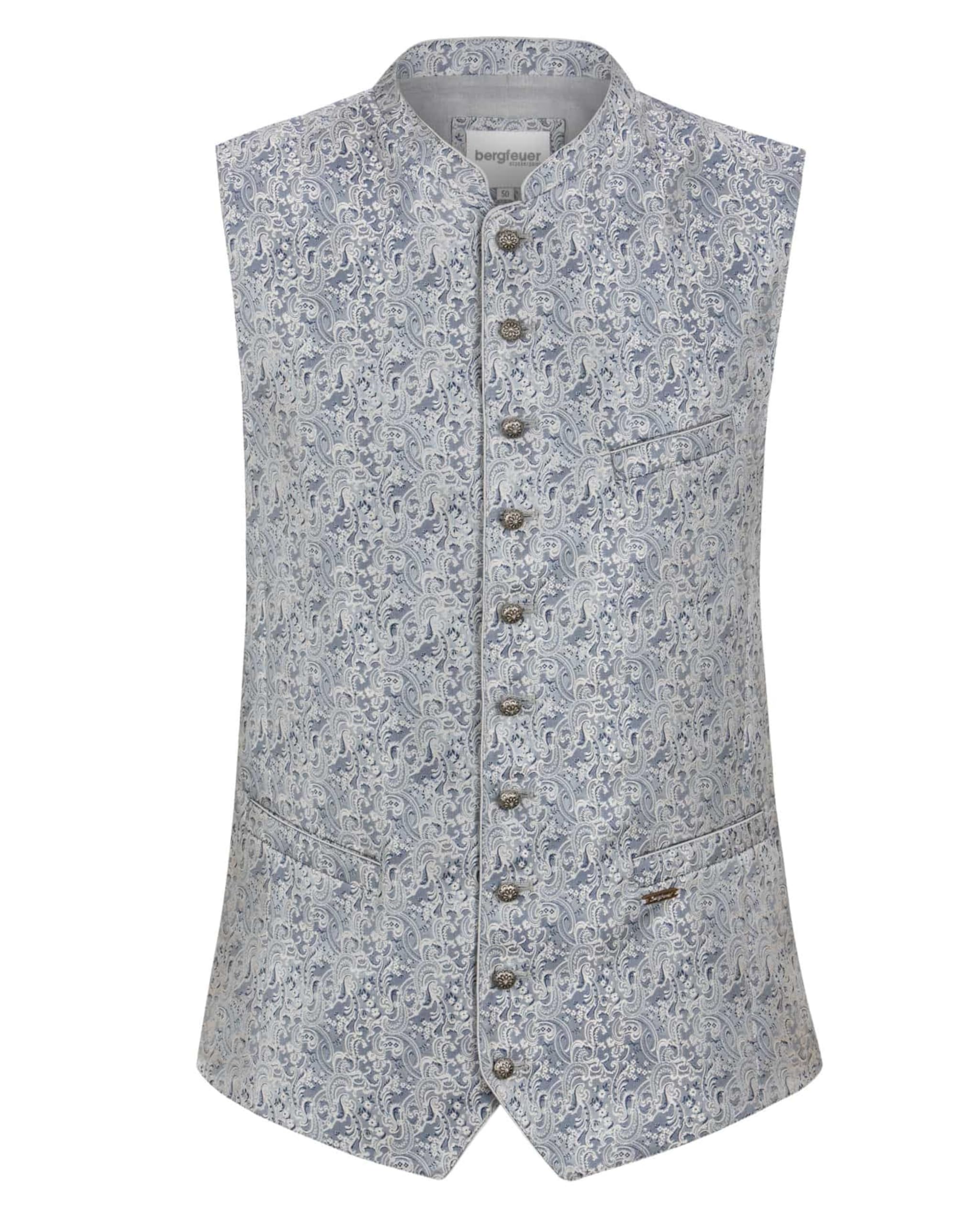 Bergfeuer Herren Ramiro Trachtenweste, Taupe, 52 EU