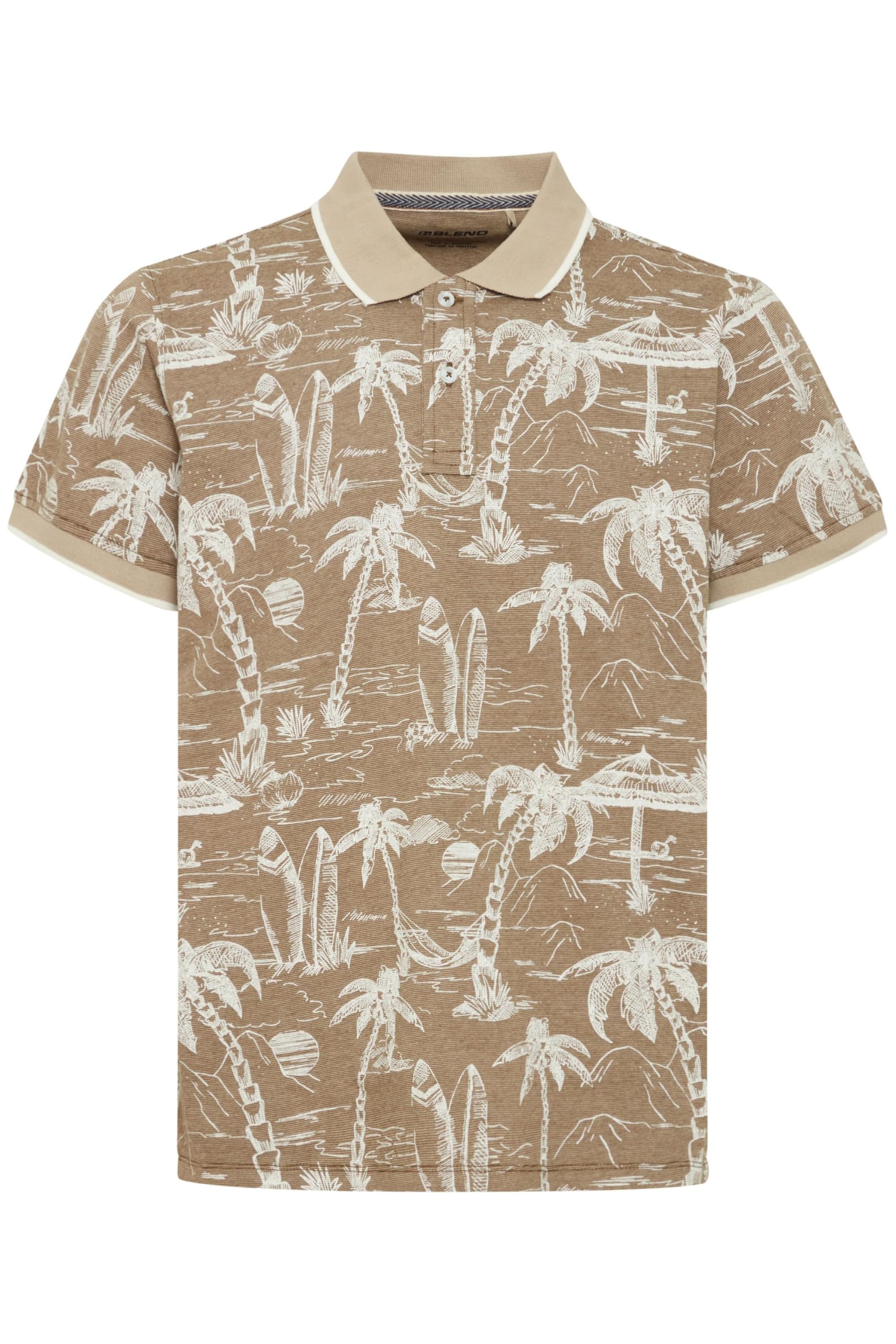 Blend BHPolo Herren Poloshirt Shirt mit Umlegekragen Knöpfen 100% Baumwolle Regular fit