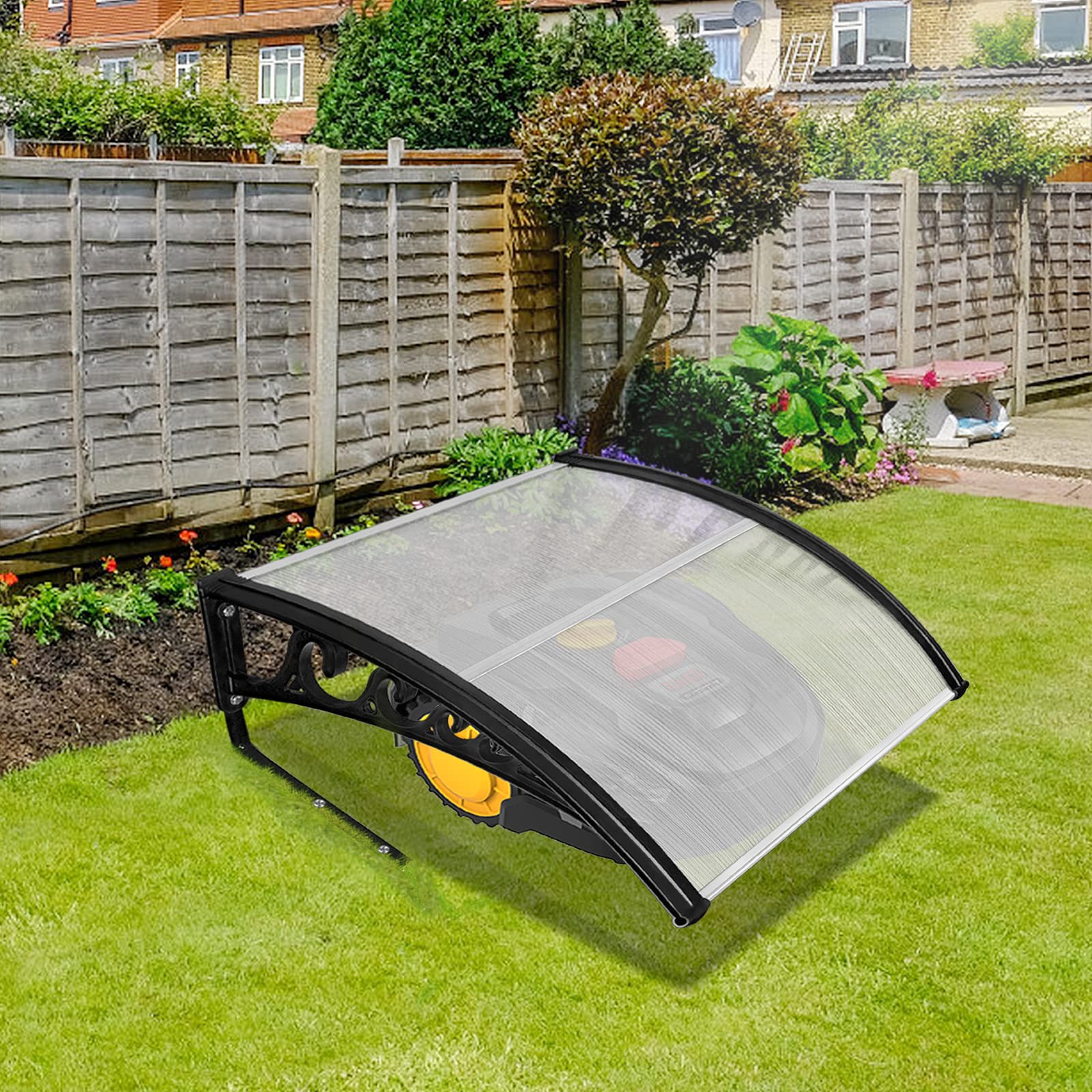 LARS360 Techo para Robot cortacésped, protección contra la Lluvia, protección Solar, 103 x 77 x 45,5 cm