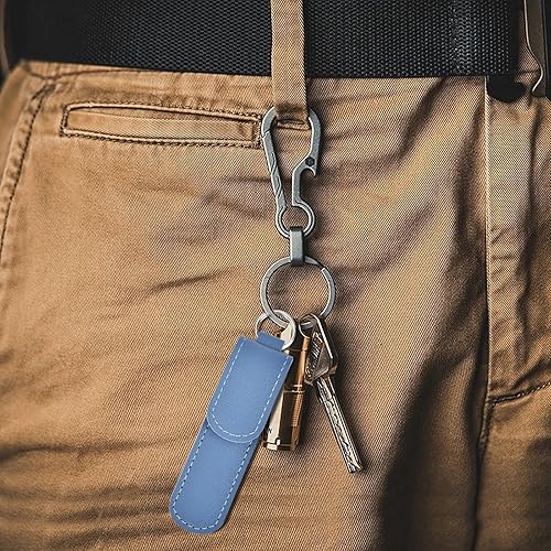 Miniatura 4 de Lima de uñas de metal con estuche, paquete de 2 limas de uñas para uñas naturales, limas de uñas de punta redonda de diamante, acero inoxidable,