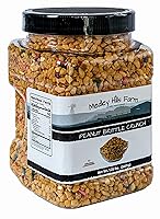 Vista 2 de Toppings de helado de maní quebradizo de la granja Medley Hills en recipiente reutilizable de 1.25 libras.